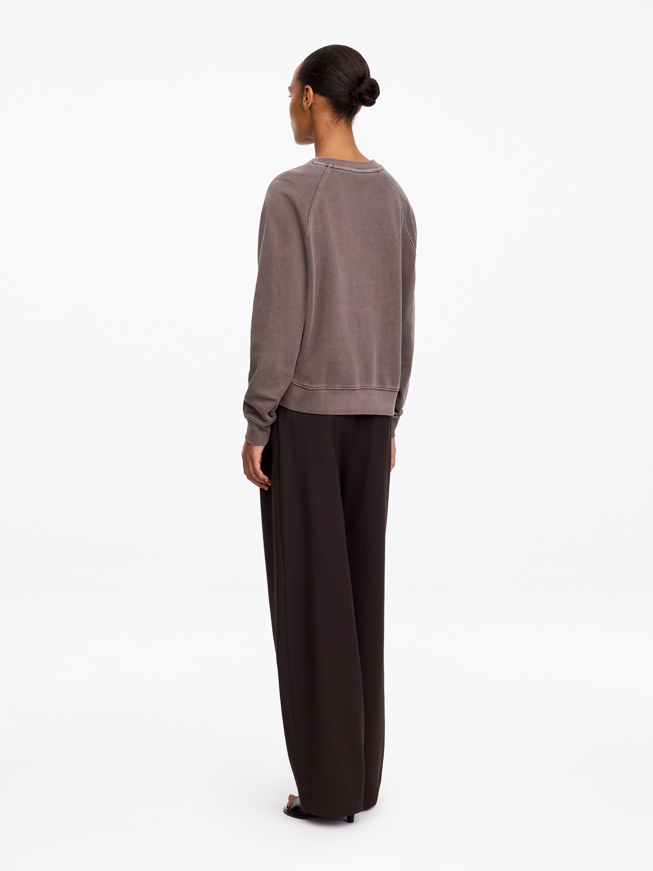 Felpa in spugna di cotone - Marrone - Regular fit - women - StillMedia/Lookbook - 2