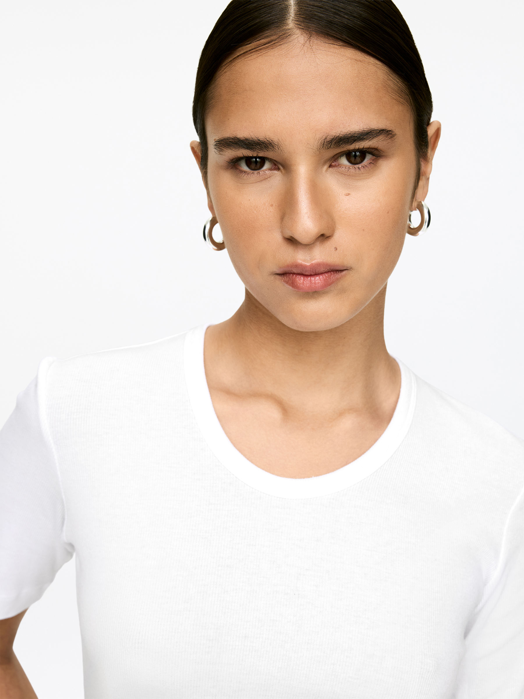 Body côtelé - Blanc - Slim fit - Femme - StillMedia/Lookbook - 9