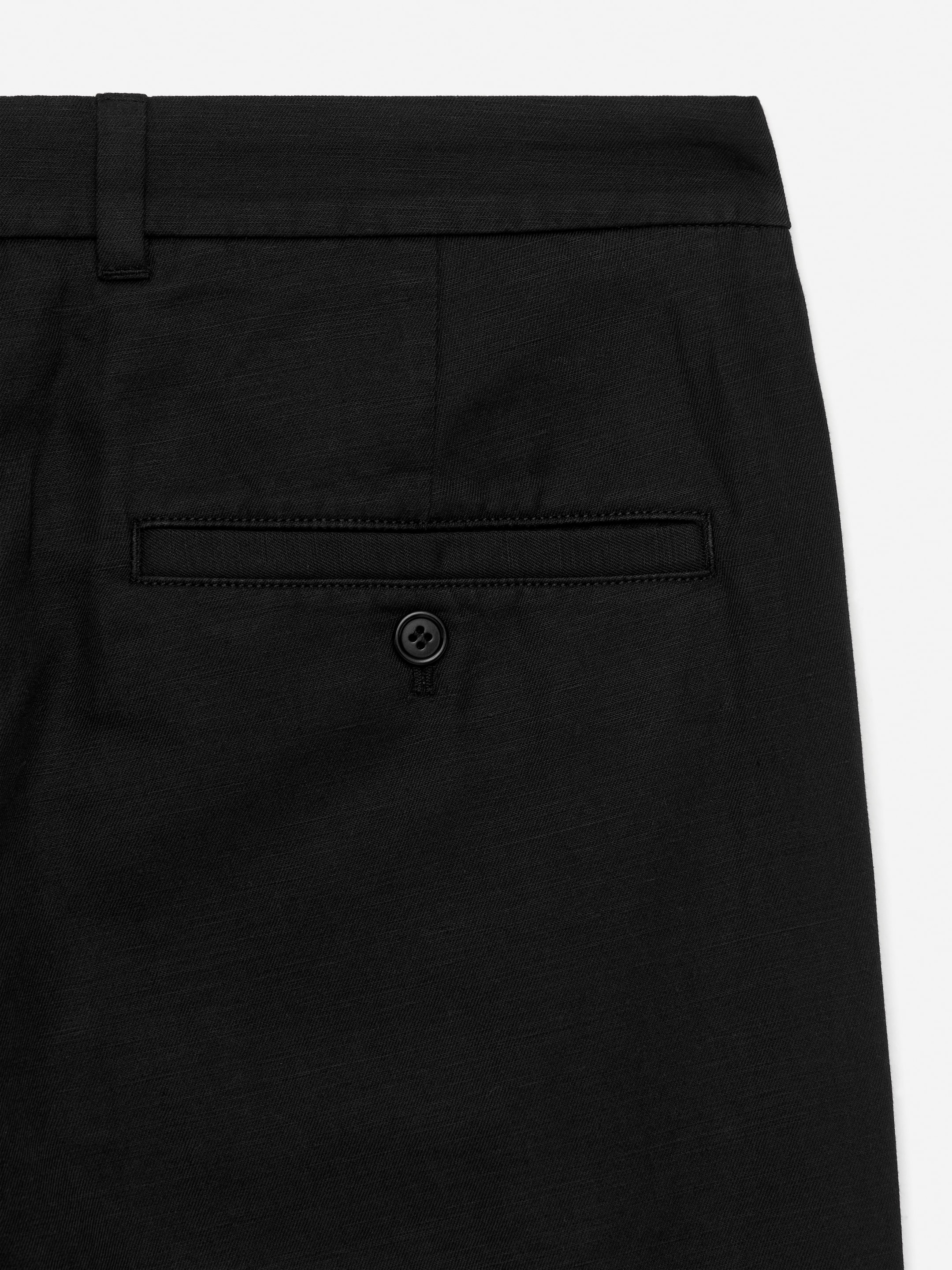 Ingrandisci l'immagine: Regular Cropped Cotton-Linen Trousers - Black - UOMO | H&M CH 2