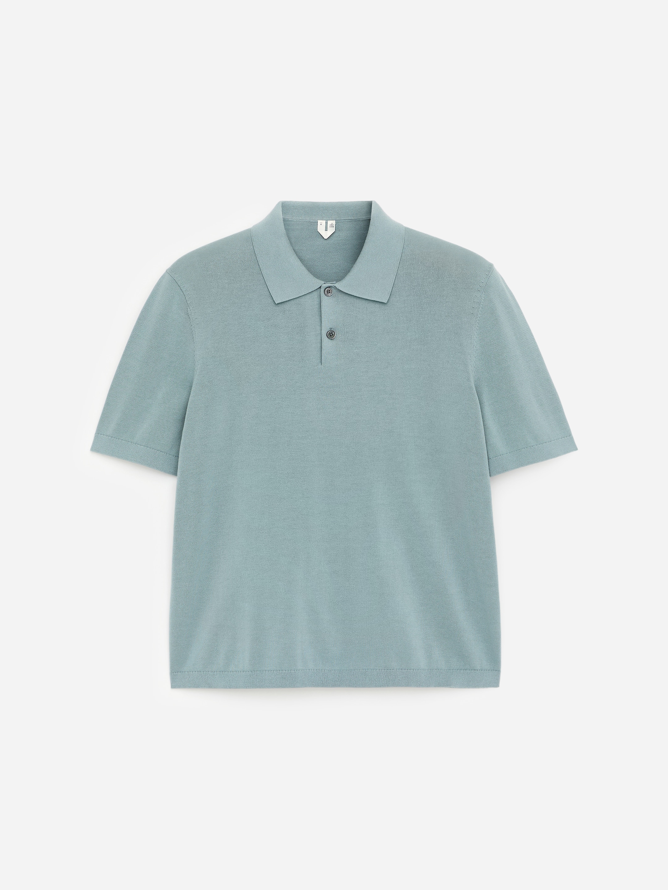 Feinstrick-Poloshirt-Türkis-18641