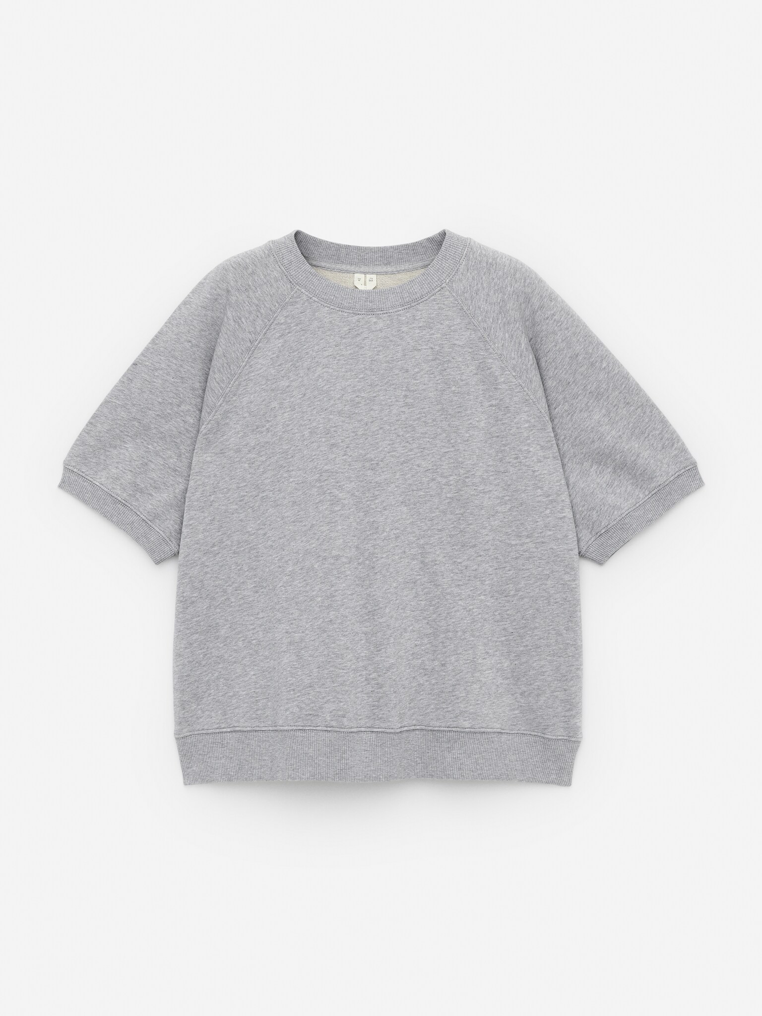 Sweat en tissu éponge - Gris chiné/Rose pâle/Bleu/Rouge foncé/Blanc cassé - 2