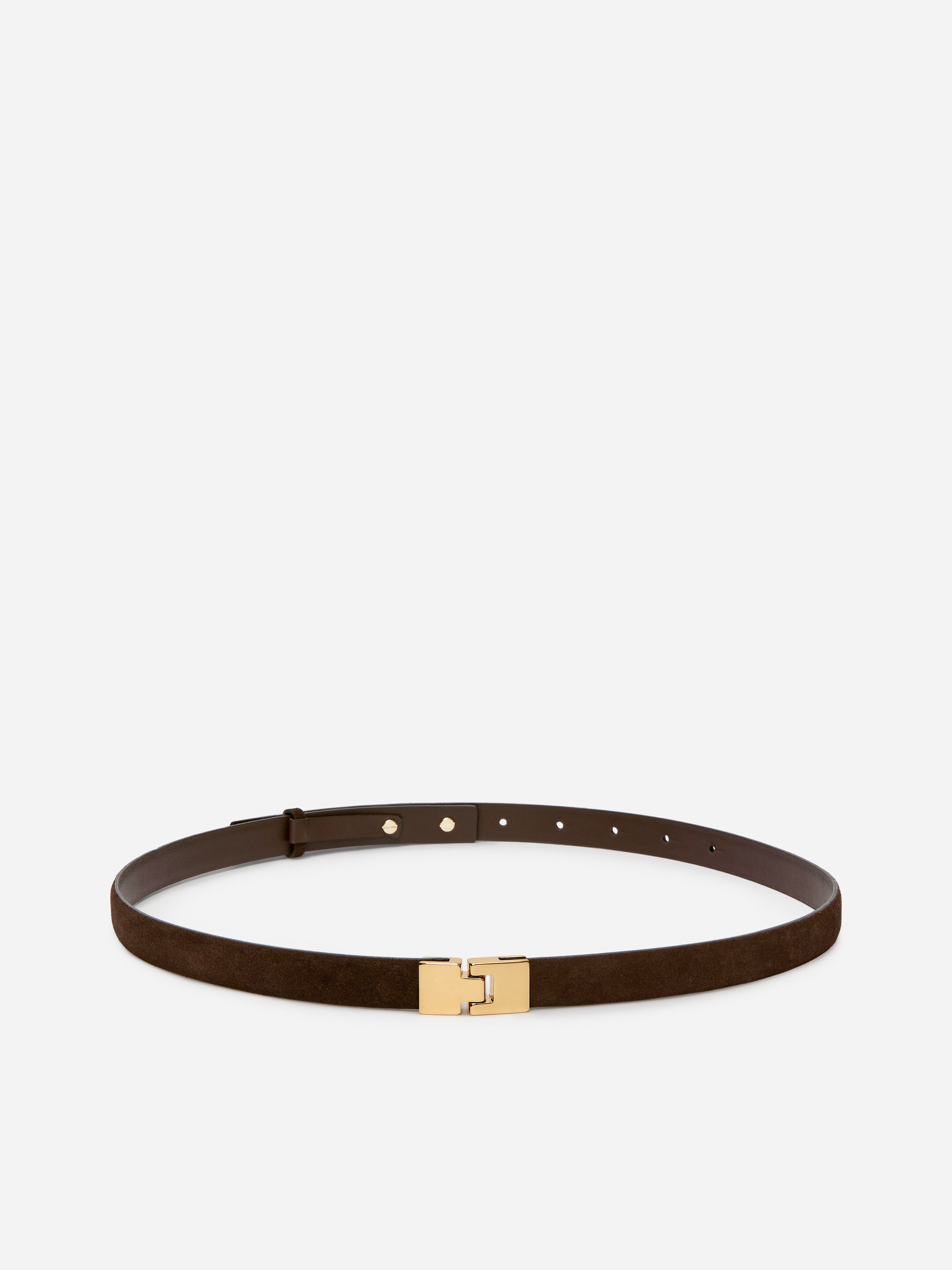 Ingrandisci l'immagine: Buckle Suede Belt - Dark Brown - DONNA | H&M CH 1