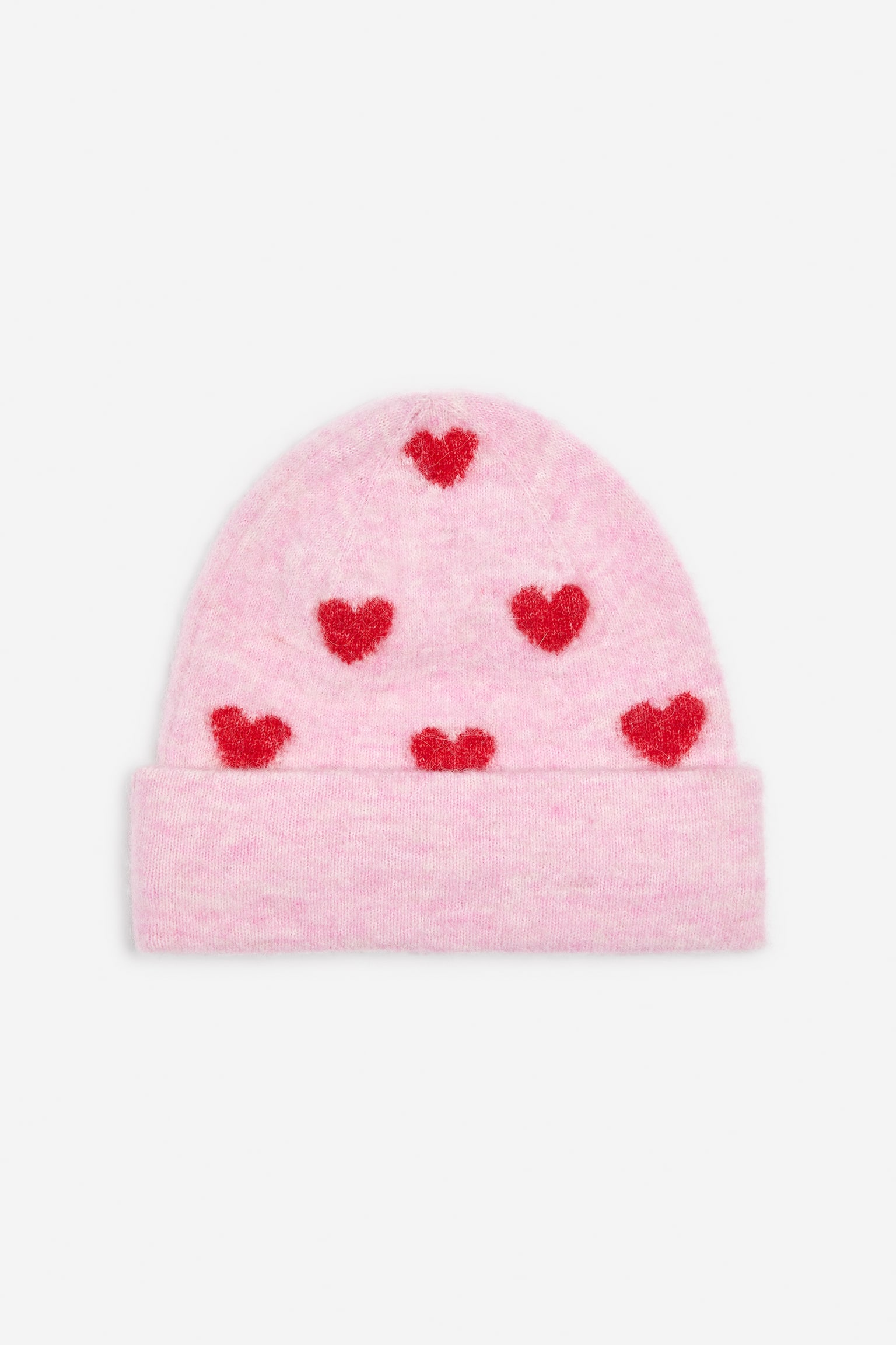 Berretto in misto lana e alpaca - Rosa/Rosso - 1