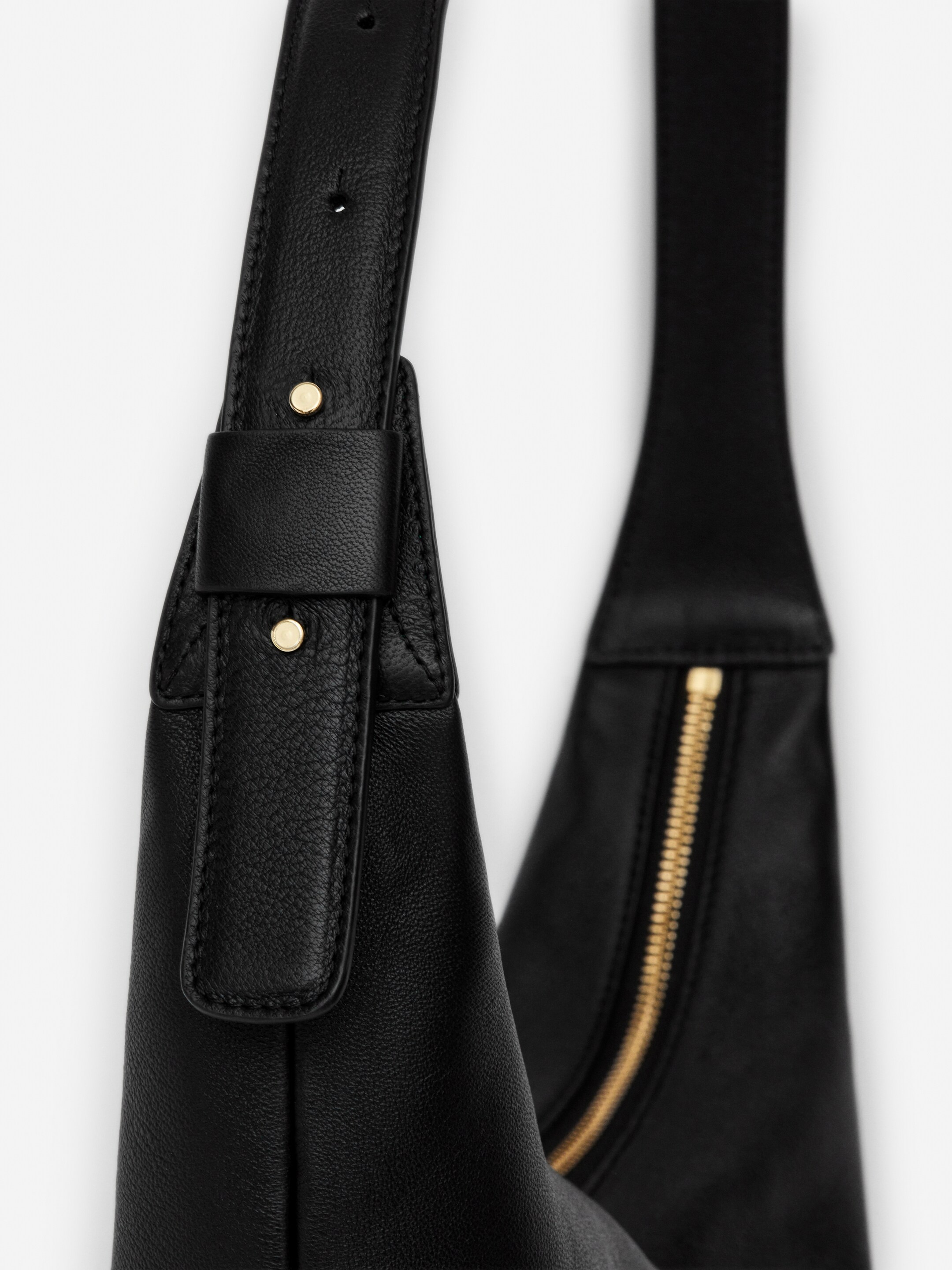 Mittelgroße, geschwungene Schultertasche - Schwarz - Damen - StillMedia/DescriptiveDetail - 14