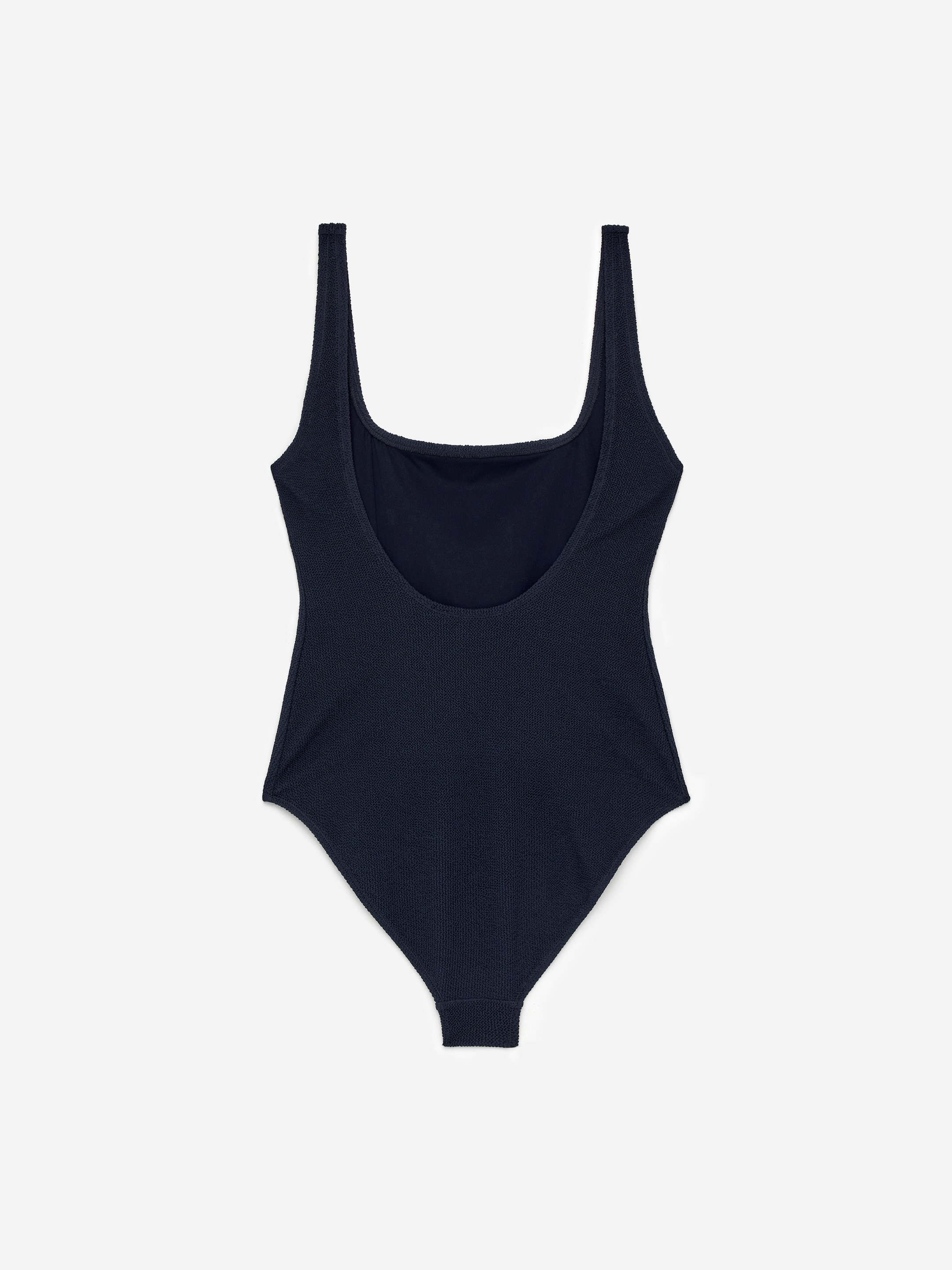 Crinkle Square Neck Swimsuit - Dark Blue - Women - StillMedia/DescriptiveStillLife - 1