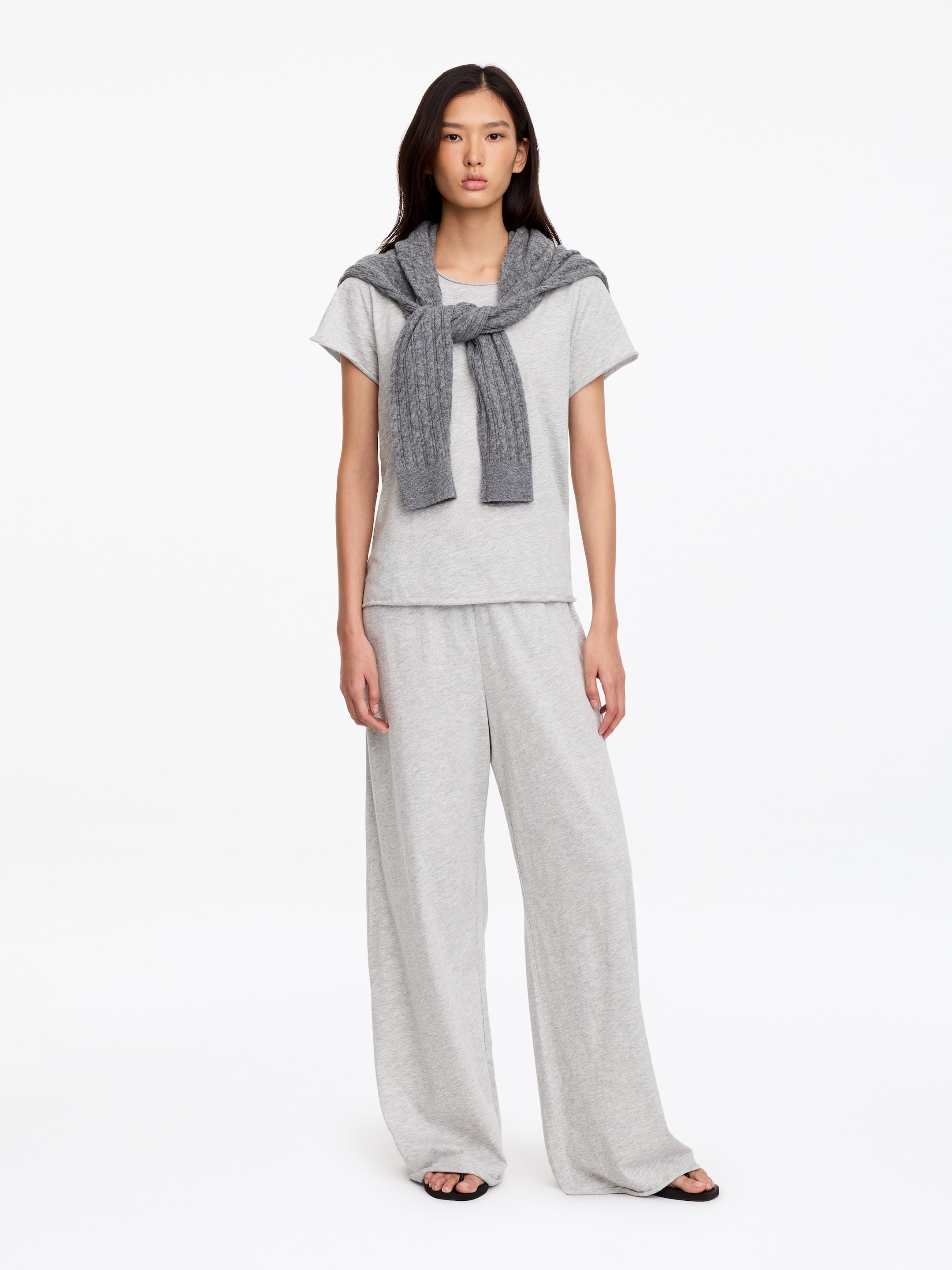 Pantaloni per il tempo libero-Grey-20290