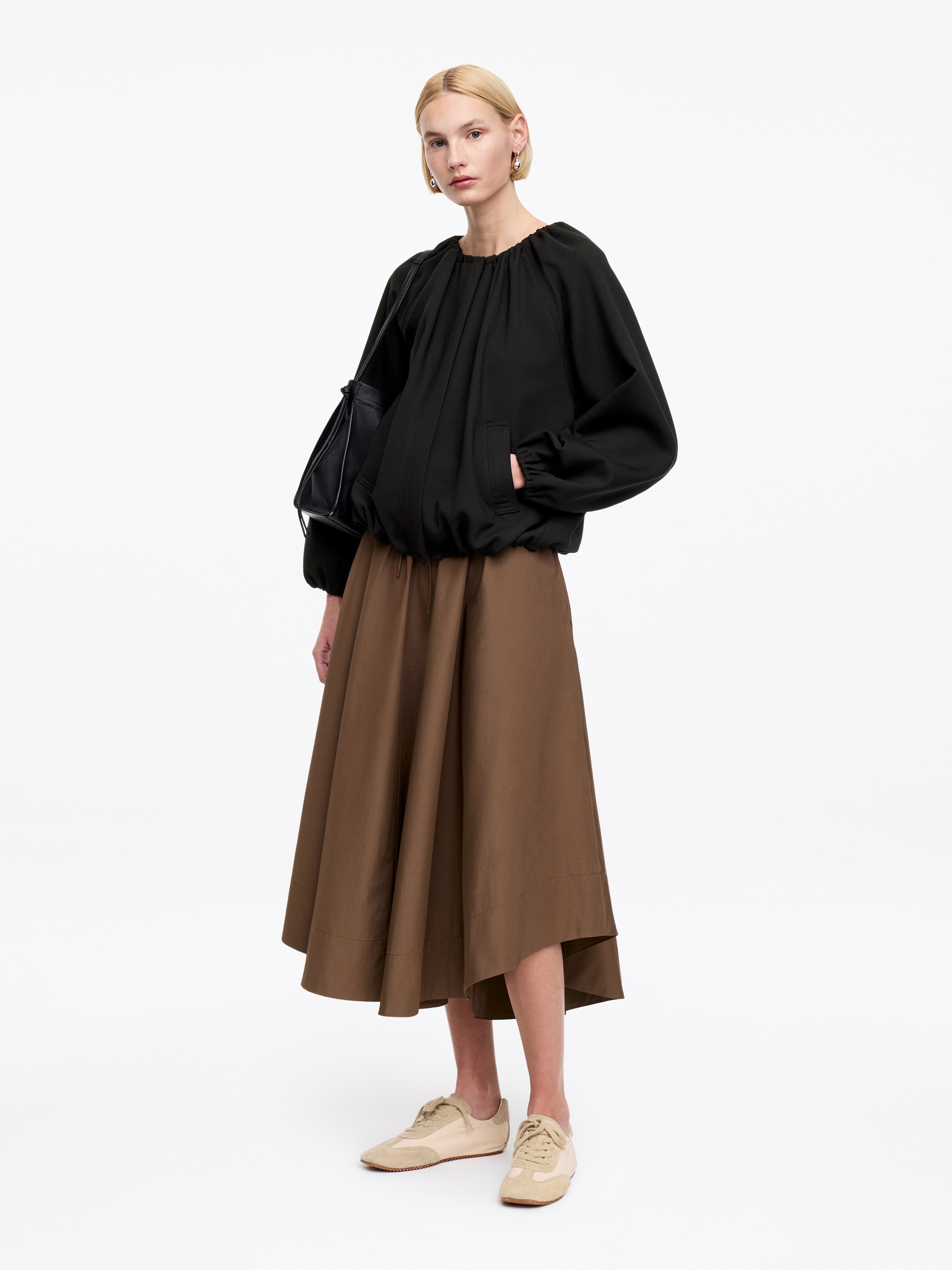 Jacka med bubble hem - Svart - Relaxed fit - Women - StillMedia/Lookbook - 11