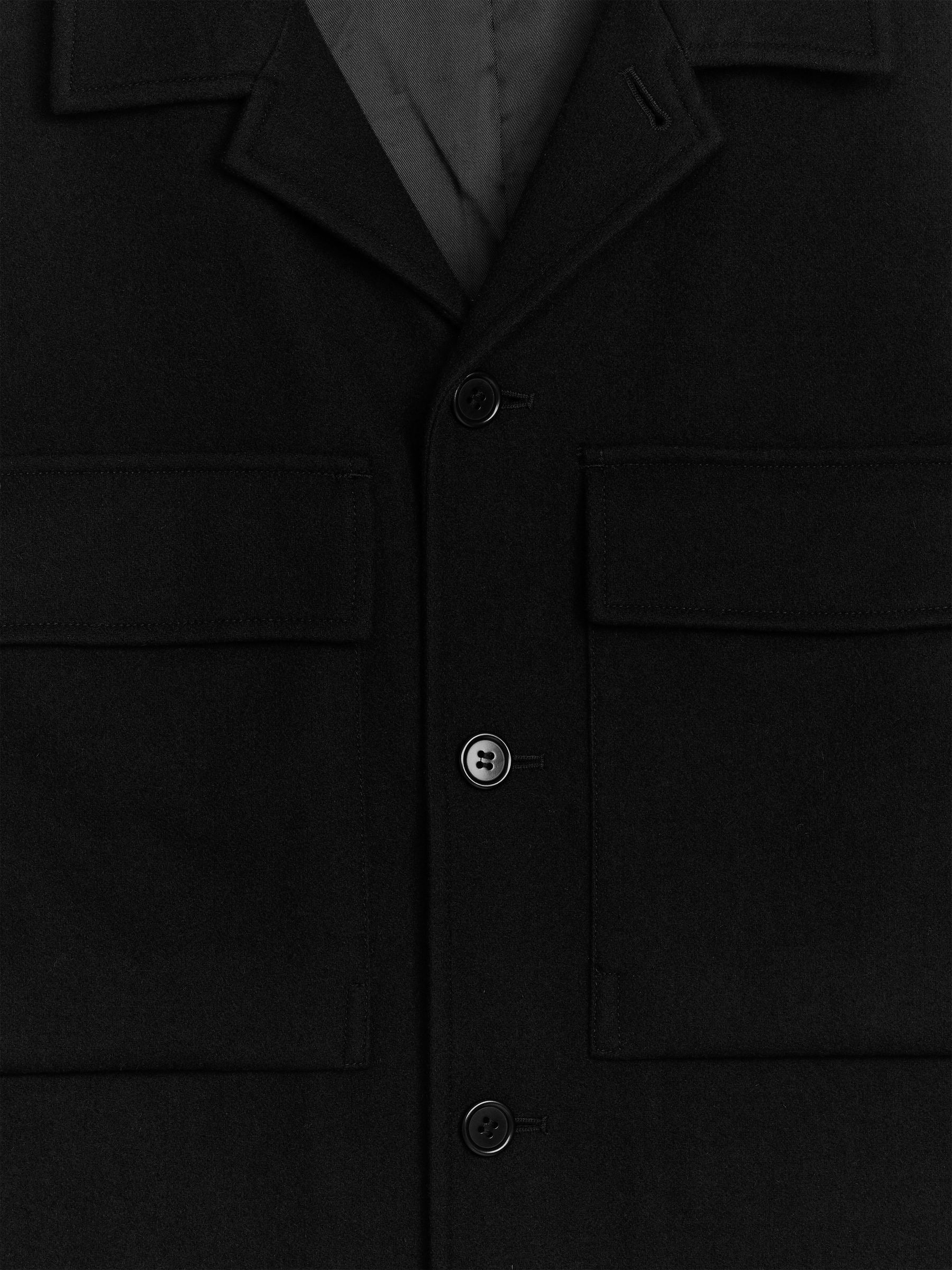 Elegante Wolljacke - Schwarz - Relaxed Fit - Herren - StillMedia/DescriptiveDetail - 1
