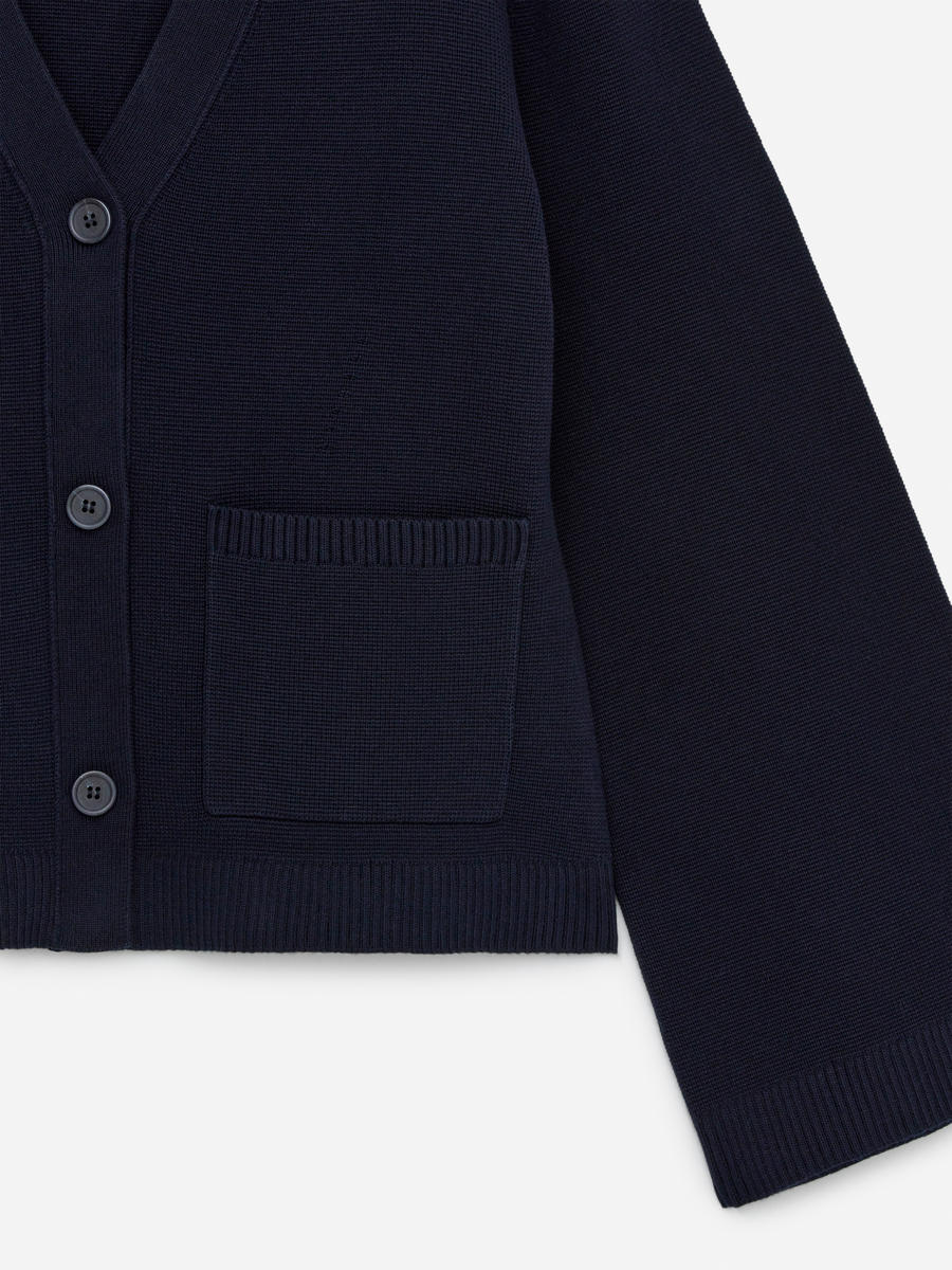 Hooded Cardigan - Dark Blue