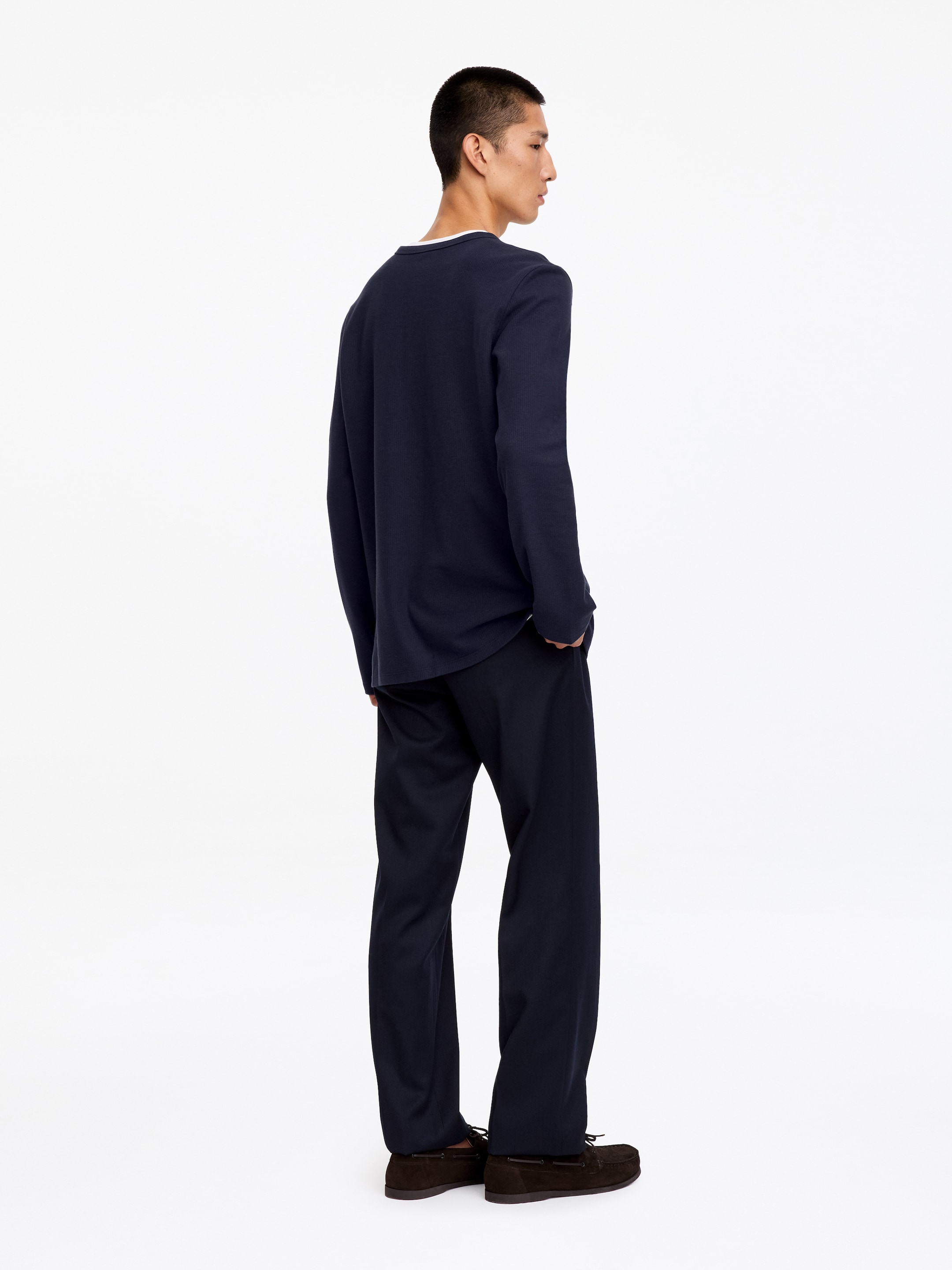 Henley-Shirt - Dunkelblau - Regular Fit - men - StillMedia/Lookbook - 4