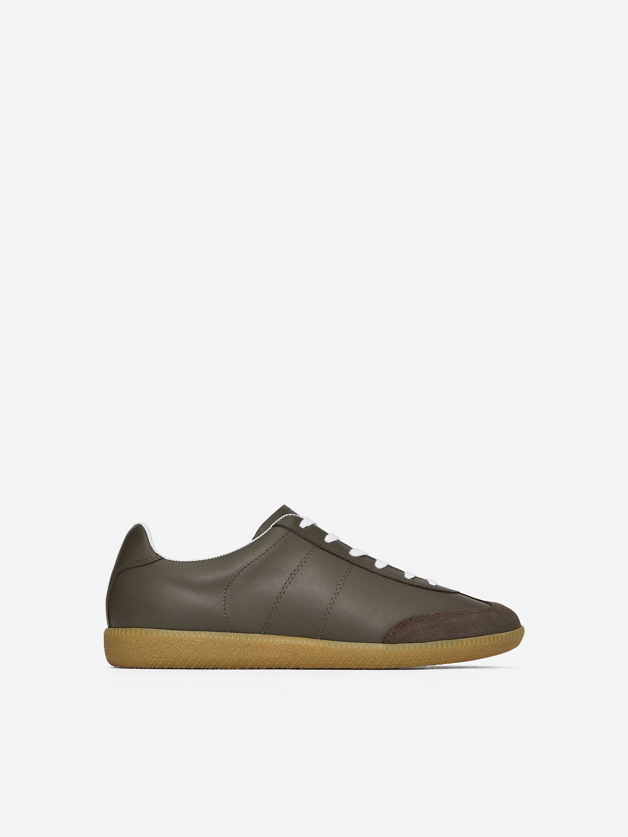 Sneakers in pelle-#59514b-15802