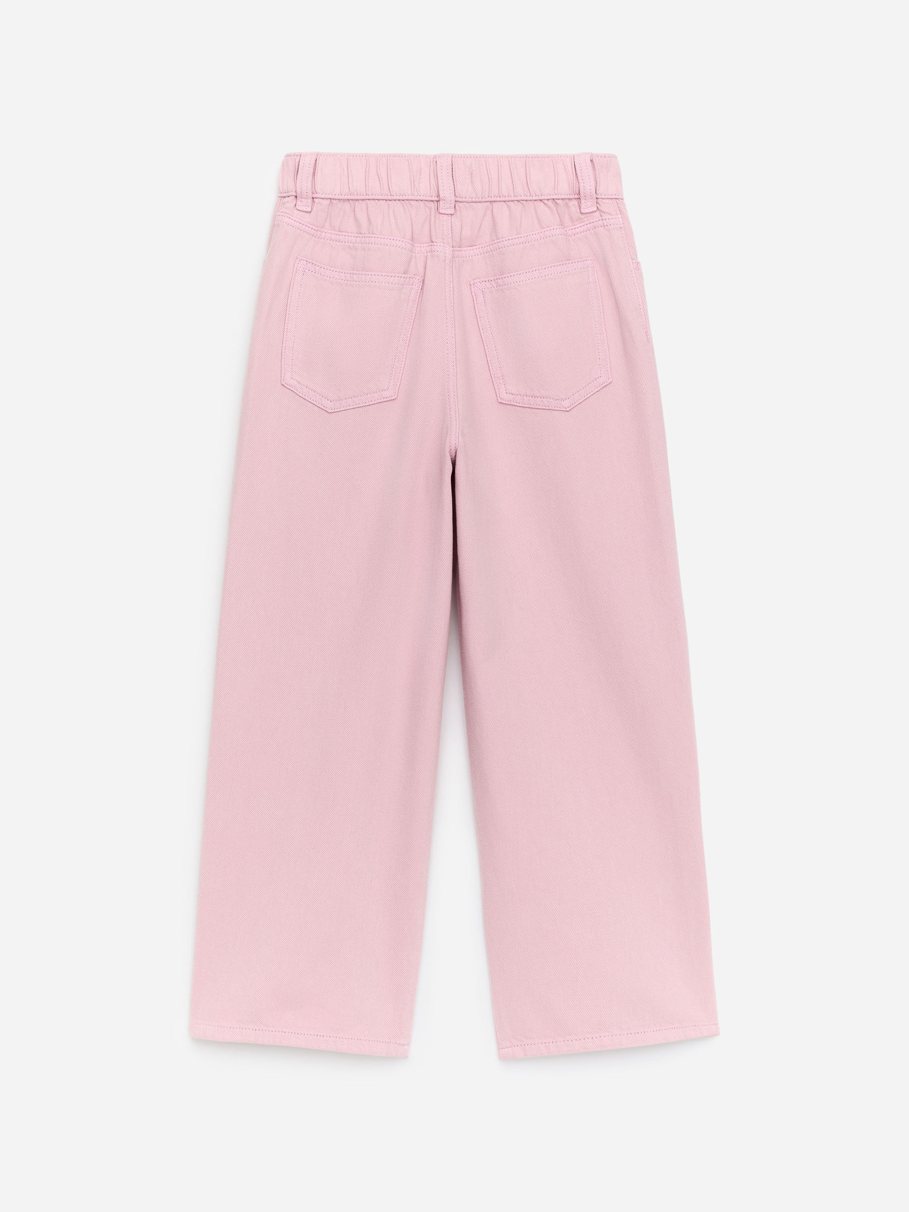 Wide Denim Trousers - Pink - Relaxed fit - Children - StillMedia/DescriptiveStillLife - 2