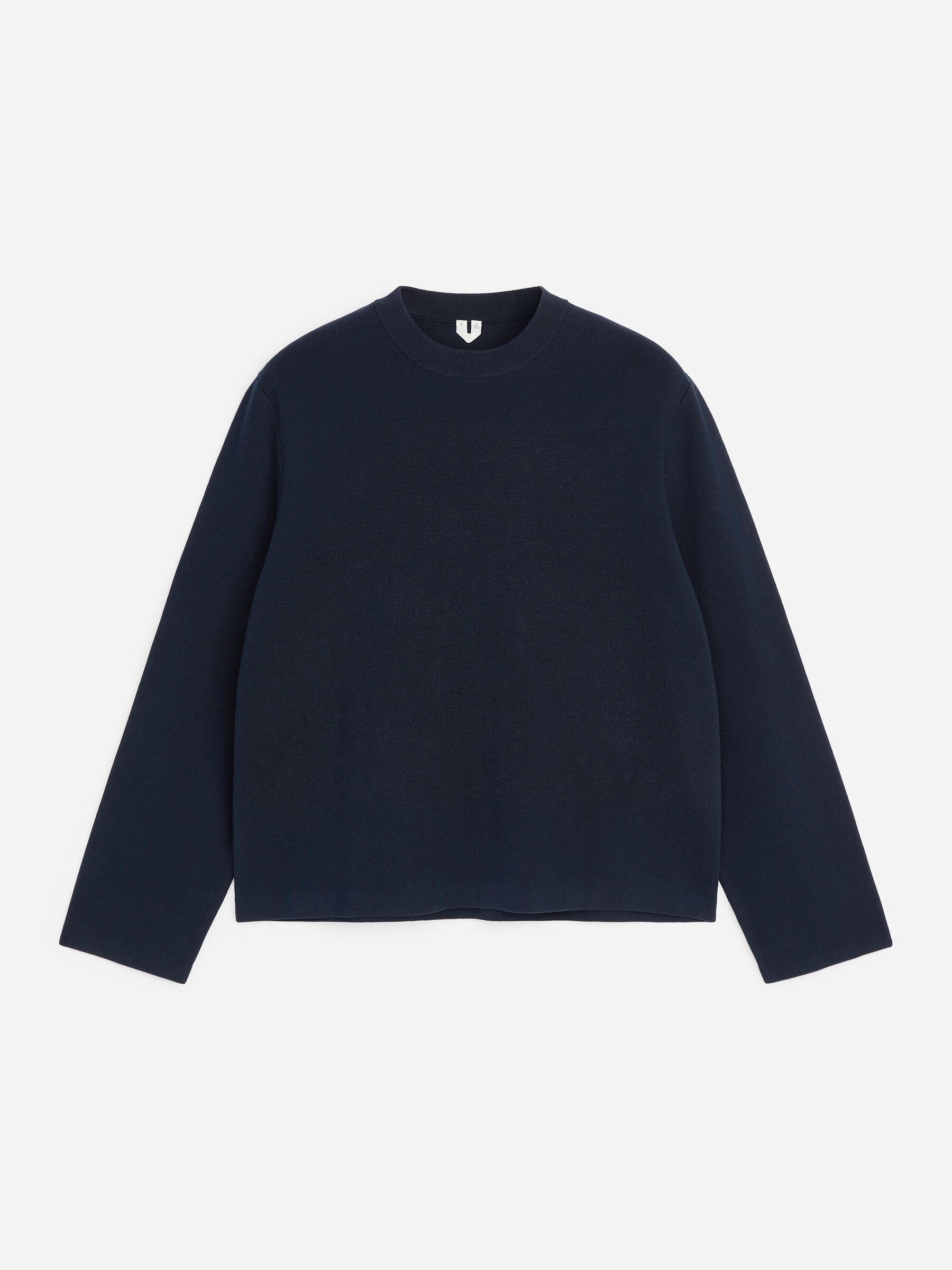 Tröja i bomullsblandning - Mörkblå - Relaxed fit - Men - StillMedia/DescriptiveStillLife - 1