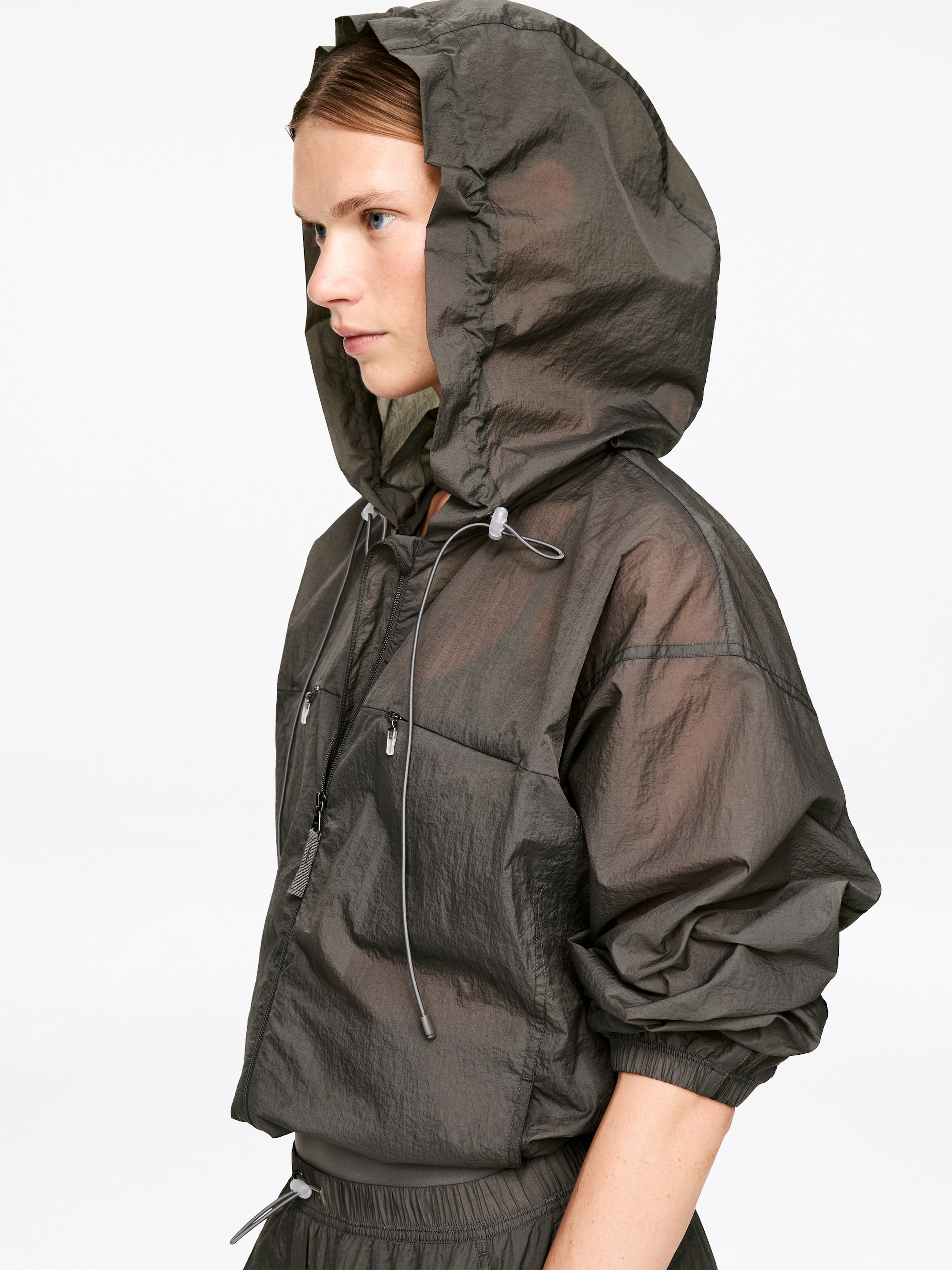 Ripstop Windbreaker - Grey - Loose fit - Women - StillMedia/Lookbook - 8