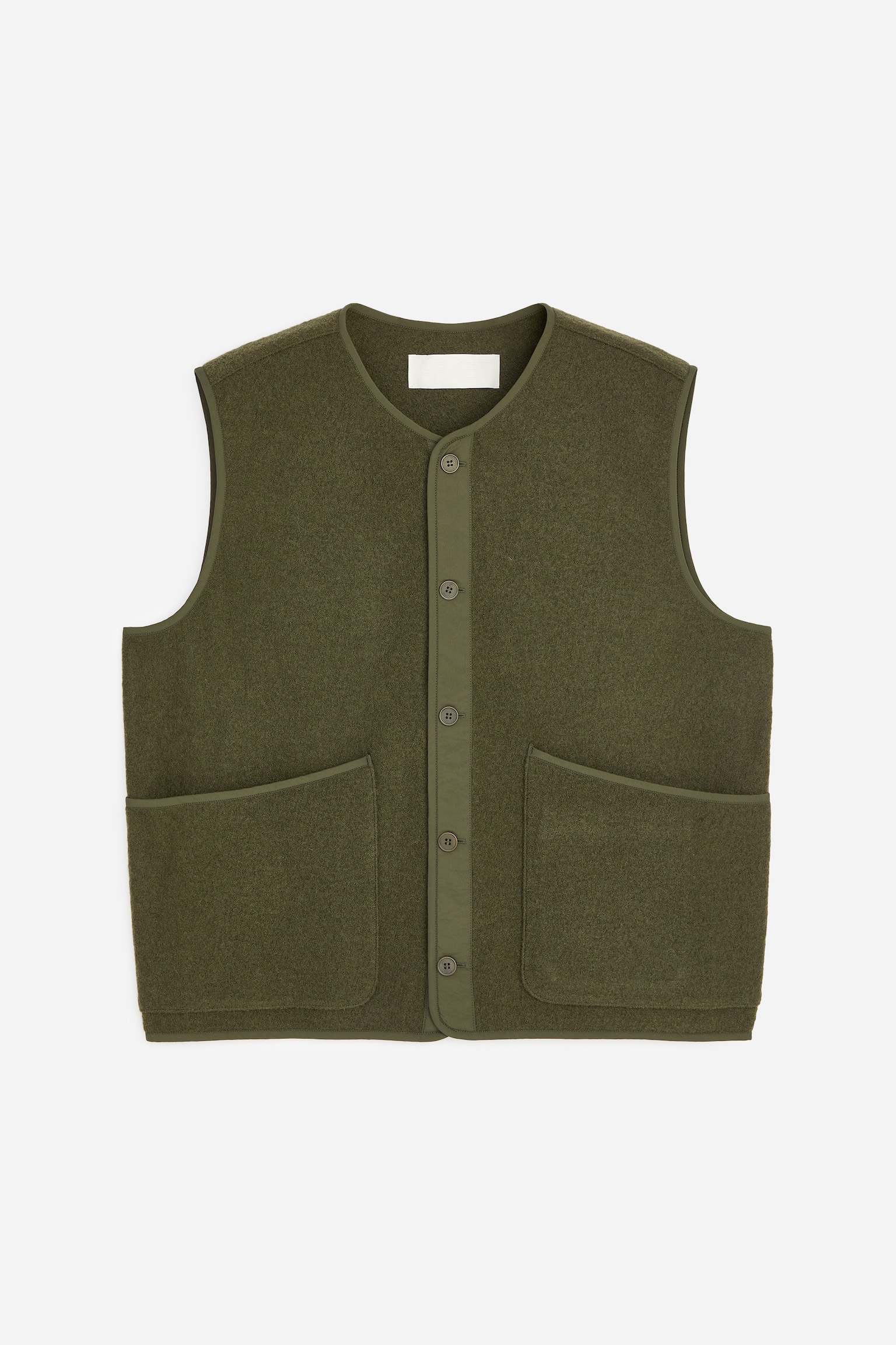 2-in-1 Wool Vest - Green - 1