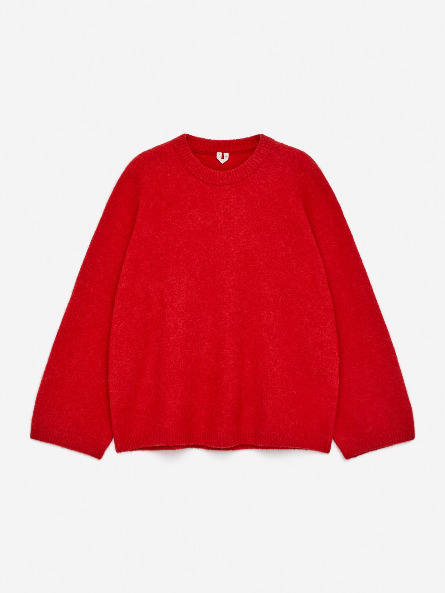 Pull en mélange de laine et d'alpaga - Rouge/Bordeaux foncé/Noir/Blanc cassé/Beige/Rouge-orangé - 2