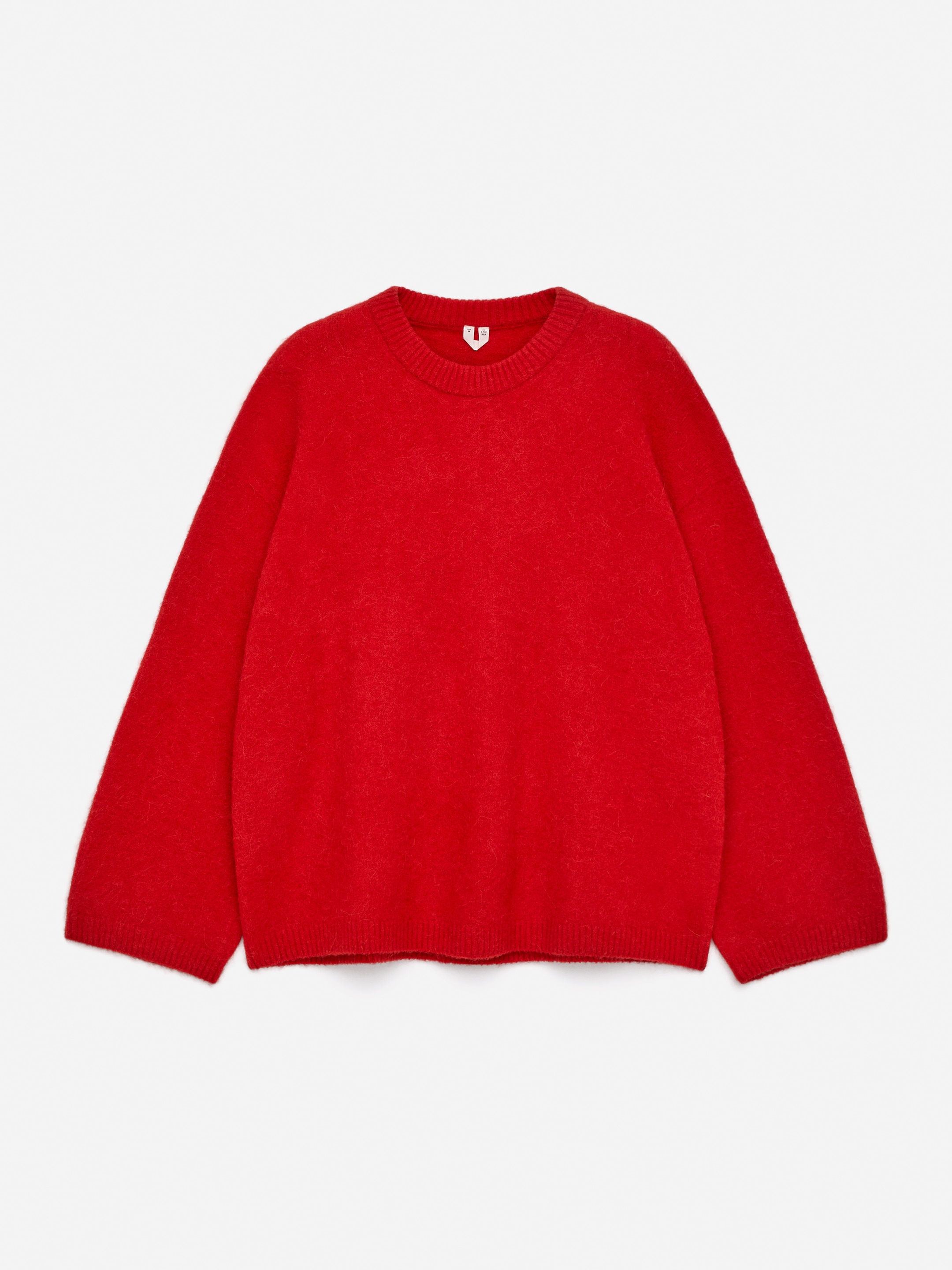 Alpaca-Wool Blend Jumper - Red - Oversized - Women - StillMedia/DescriptiveStillLife - 2