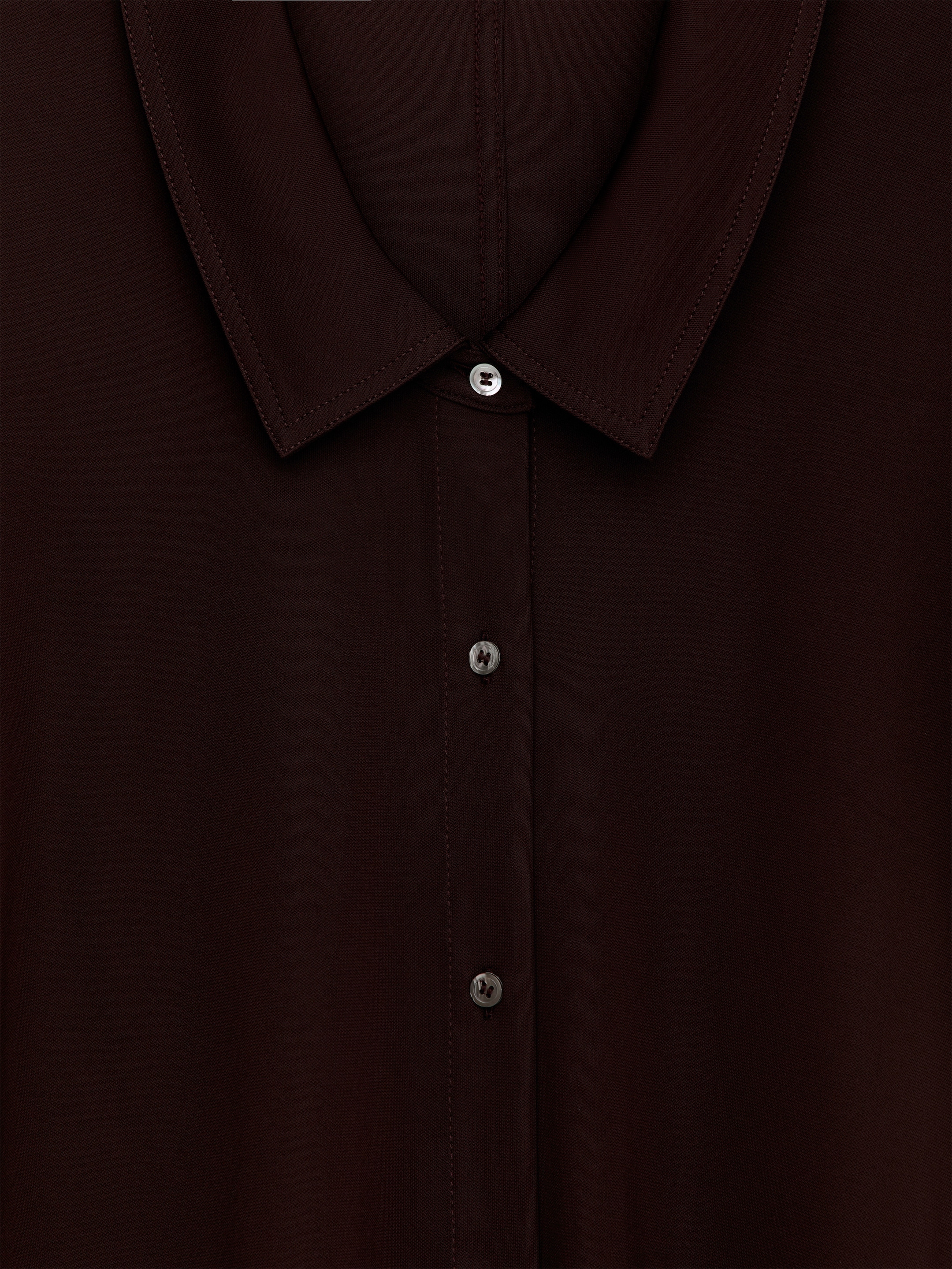Fluid Jersey Shirt - Dark Red - Slim fit - women - StillMedia/DescriptiveDetail - 9