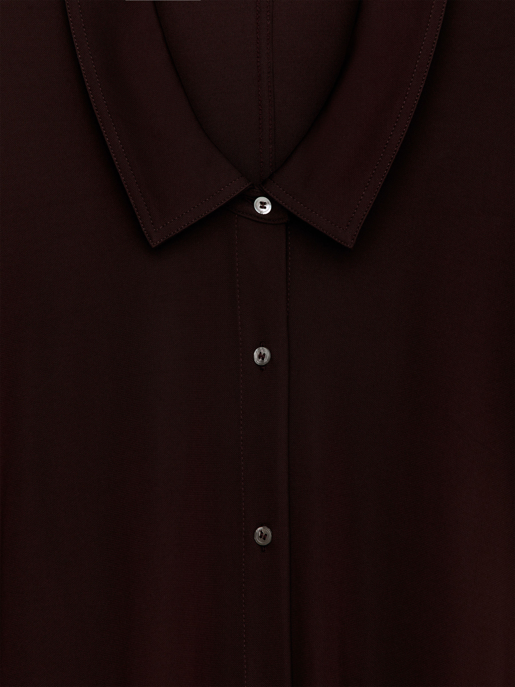 Fluid Jersey Shirt - Dark Red - Slim fit - Women - StillMedia/DescriptiveDetail - 9