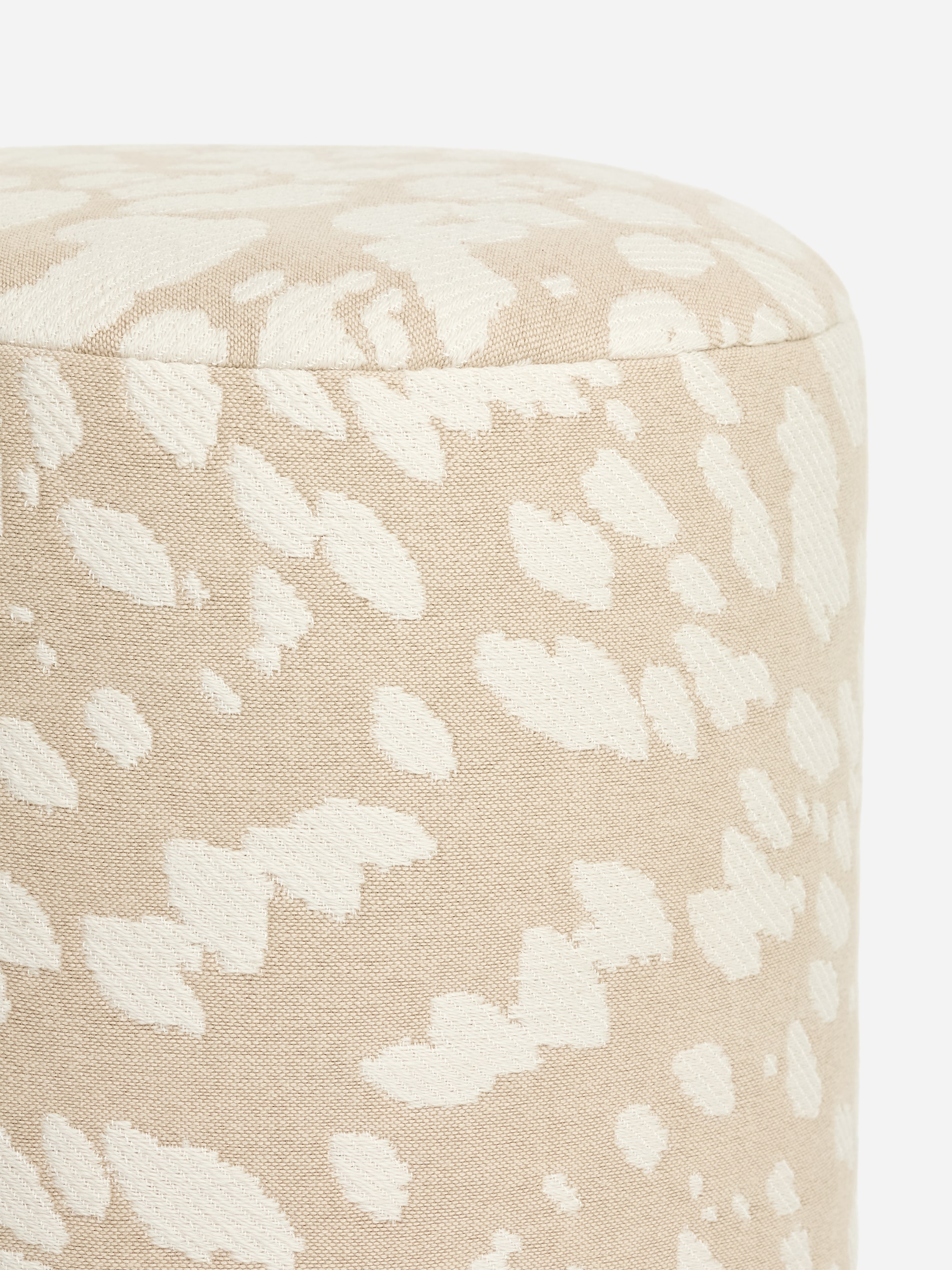 Sittpuff i bomull och ull - Beige/off-white - homeware - StillMedia/DescriptiveDetail - 2