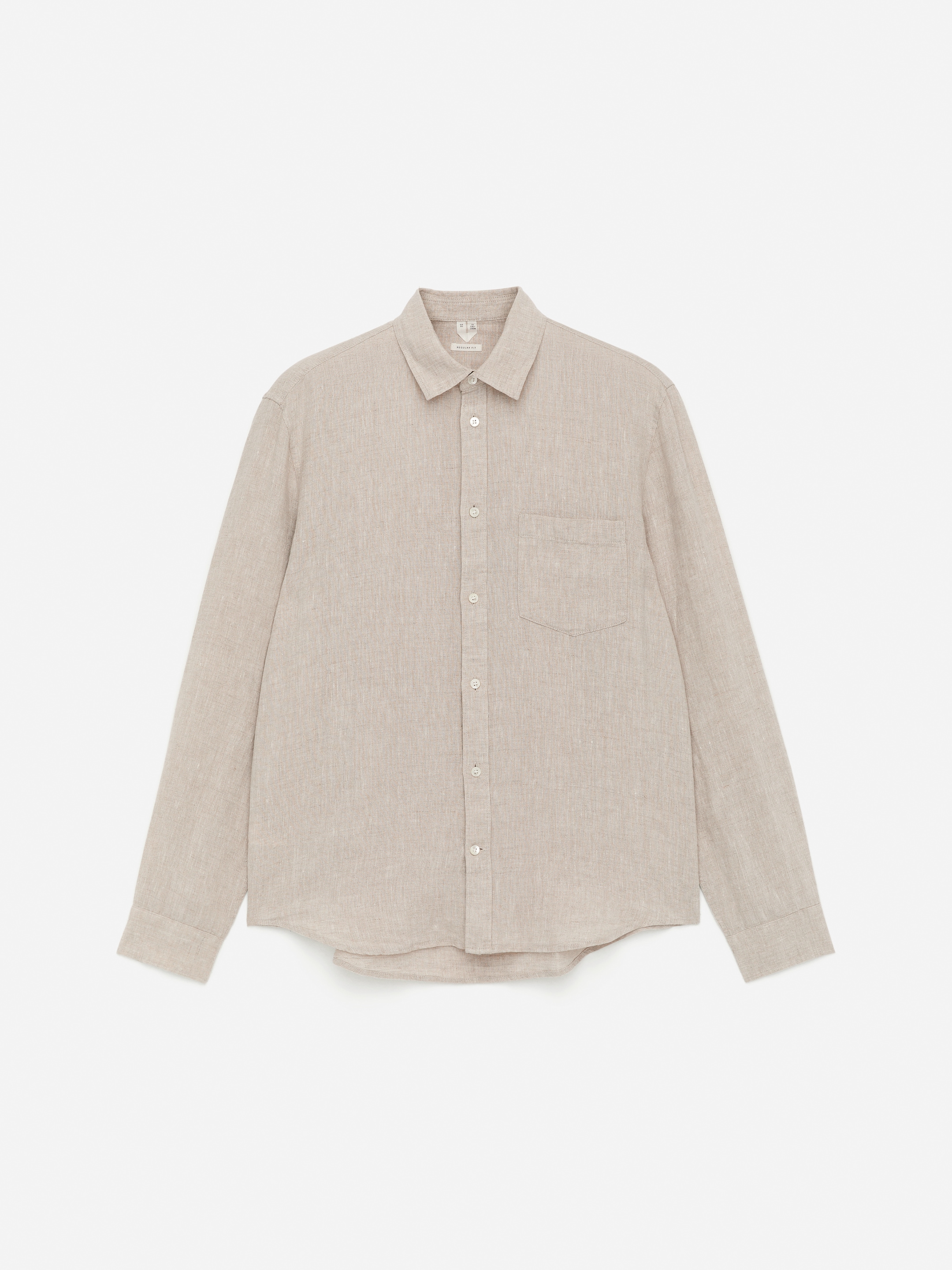 Agrandir l'image: Chemise en lin de coupe classique - Beige - HOMME | H&M FR 1