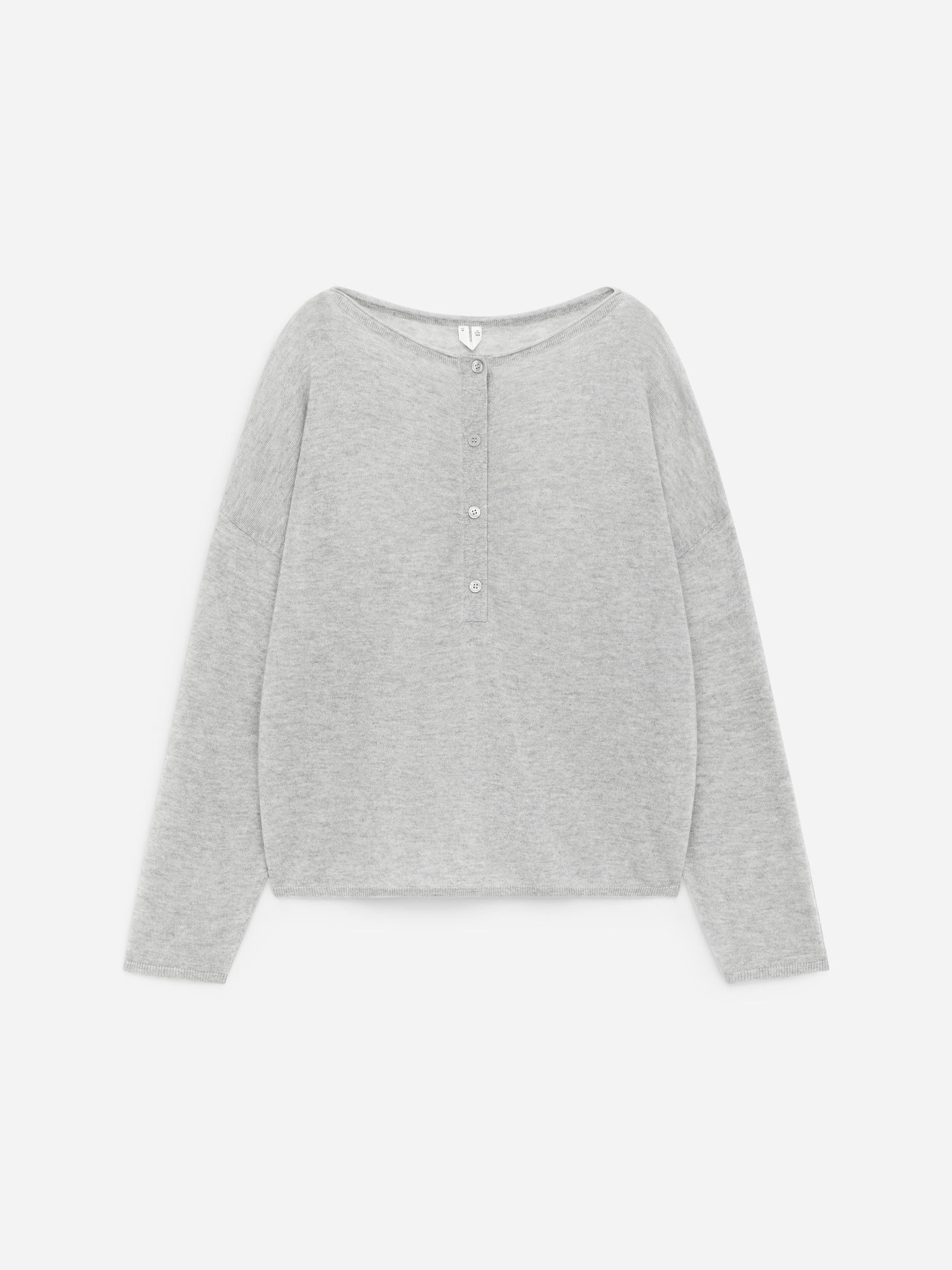 Pullover mit U-Boot-Ausschnitt aus reinem Kaschmir - Grau - Loose Fit - Damen - StillMedia/DescriptiveStillLife - 1