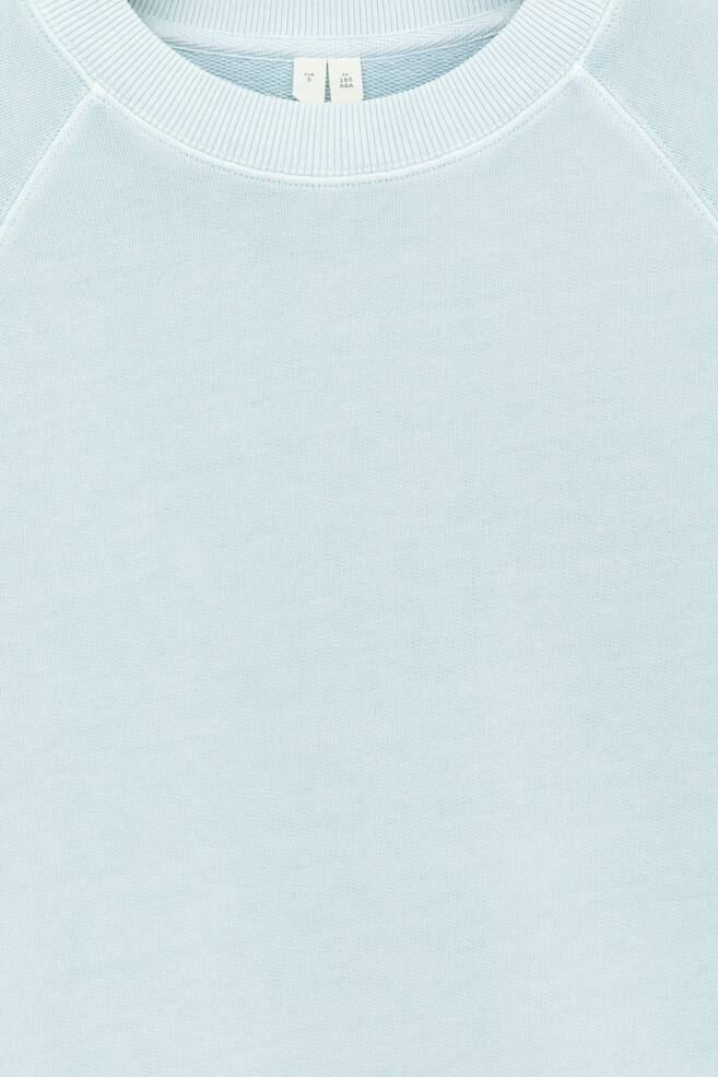 Terry Sweatshirt-Light Turquoise - 3