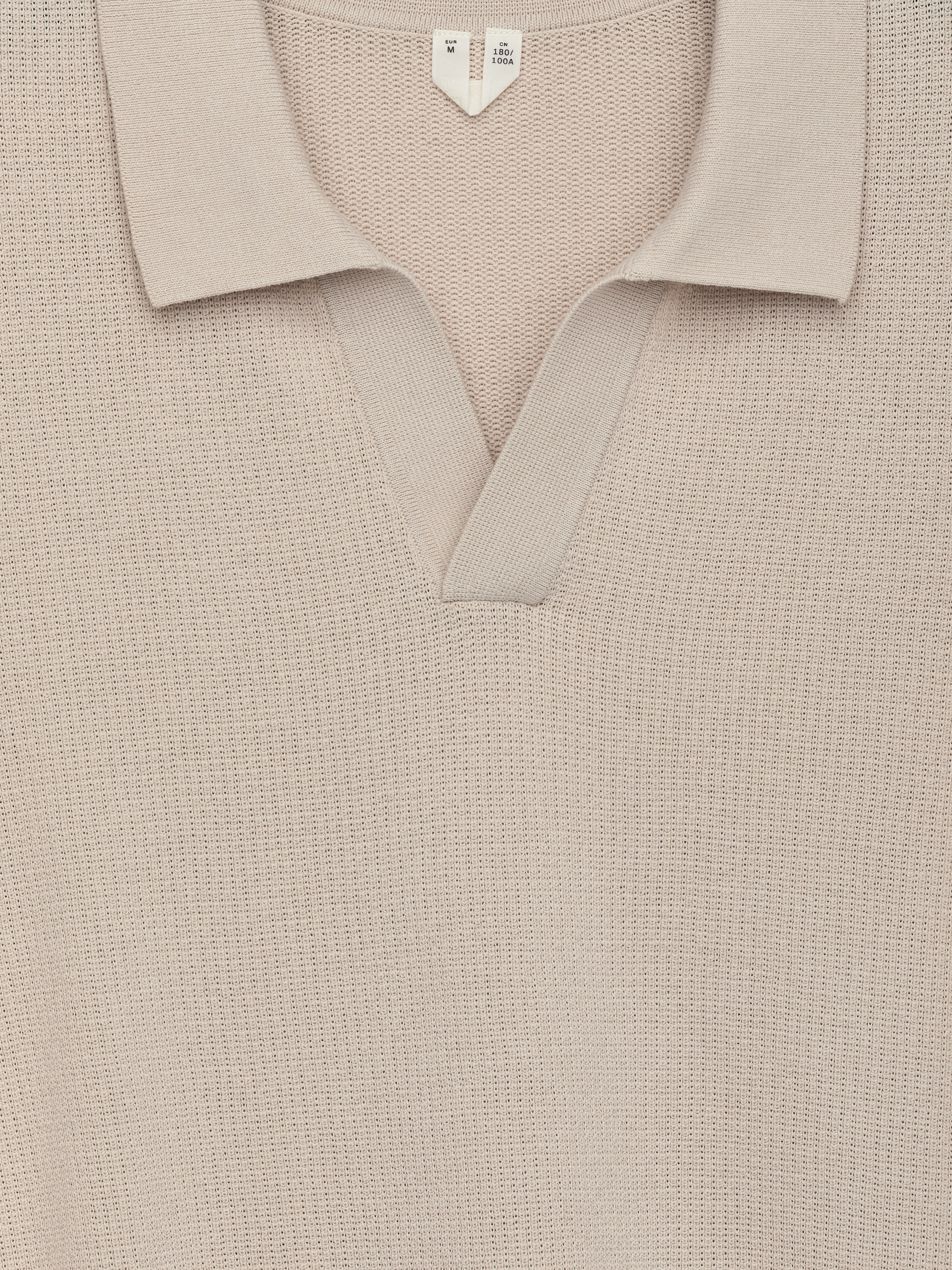 Visa större bild: Pikétröja med struktur - Off-white - HERR | H&M SE 2