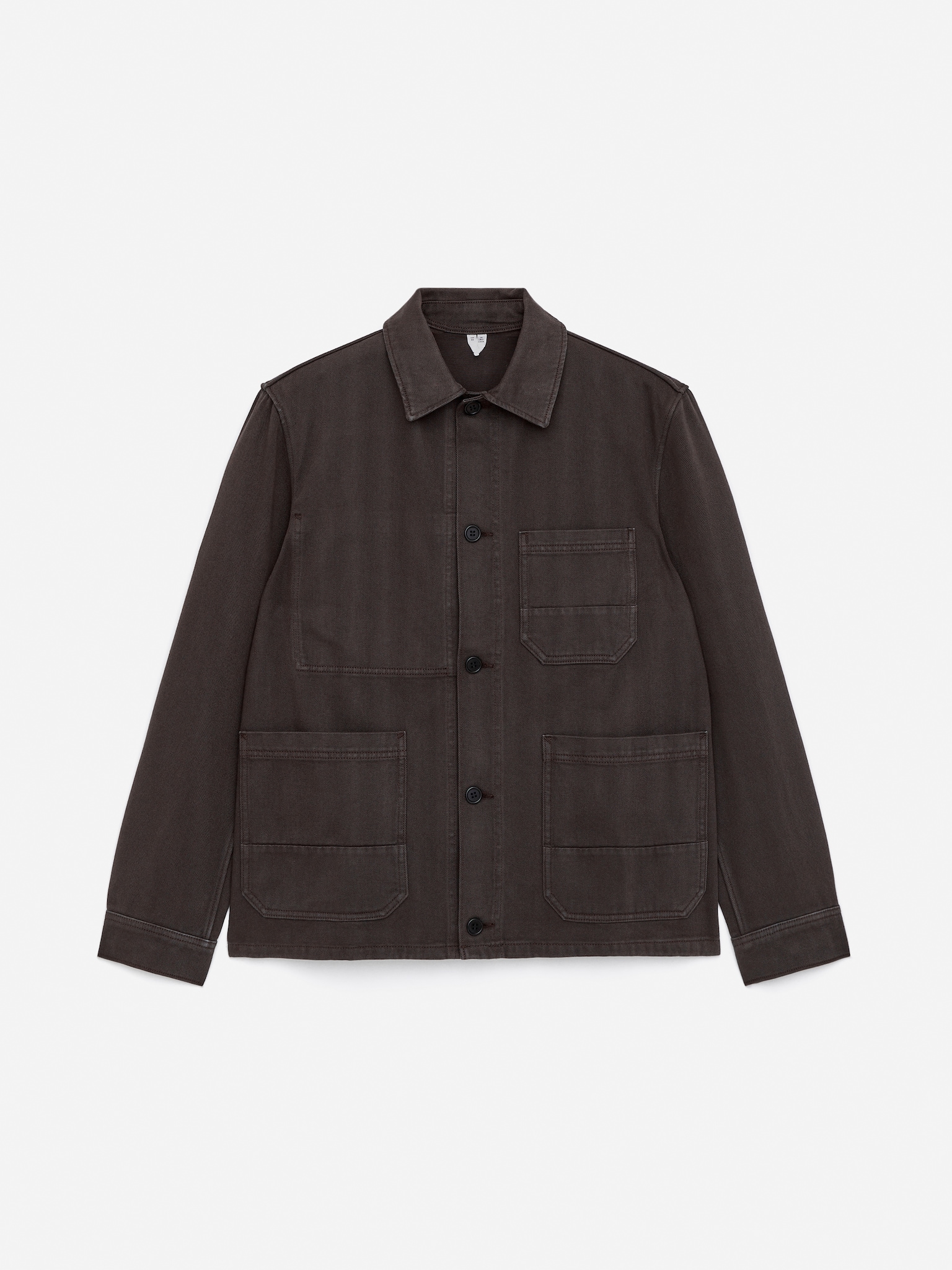 Sobrecamisa de sarga teñida - Marrón oscuro/Azul Klein/Azul oscuro/Azul/Marrón