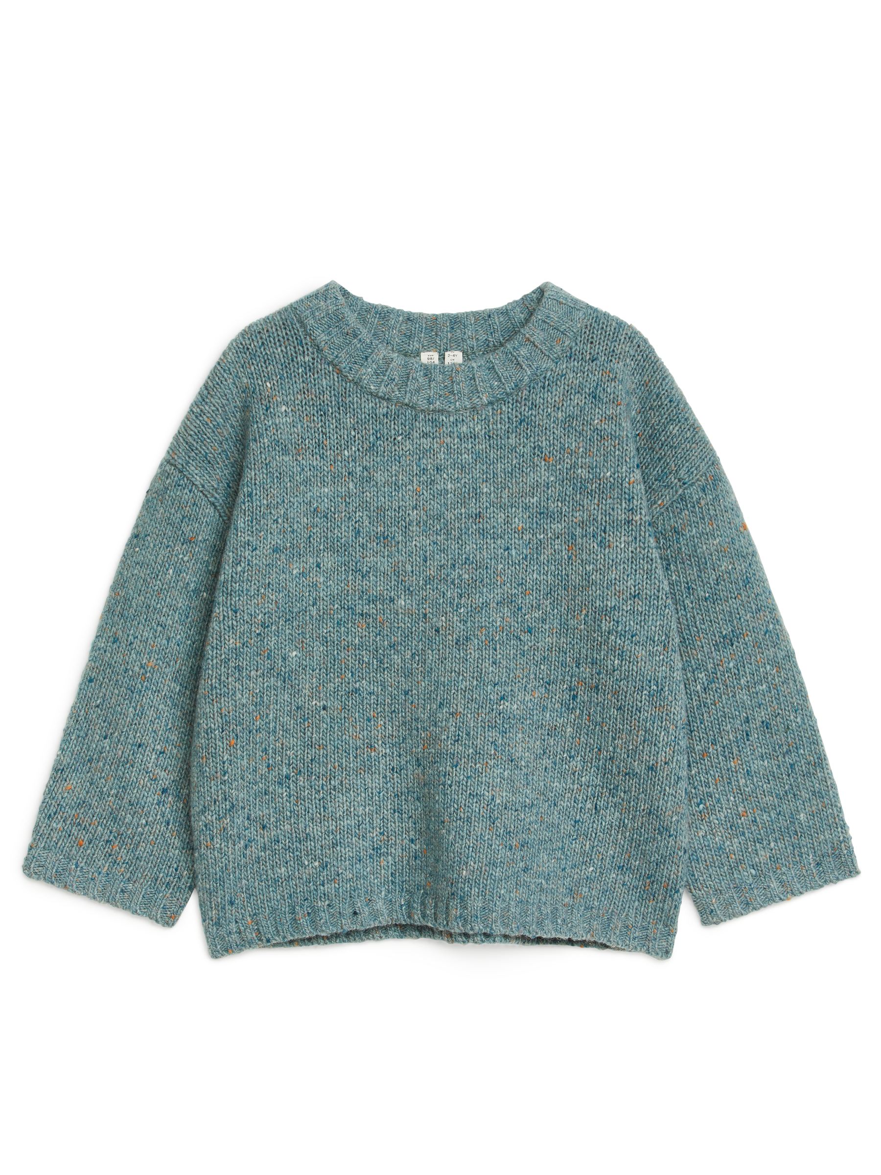 Pullover aus Noppenwollmischung - Dusty Turquoise - Regular Fit - Kinder - StillMedia/DescriptiveStillLife - 1