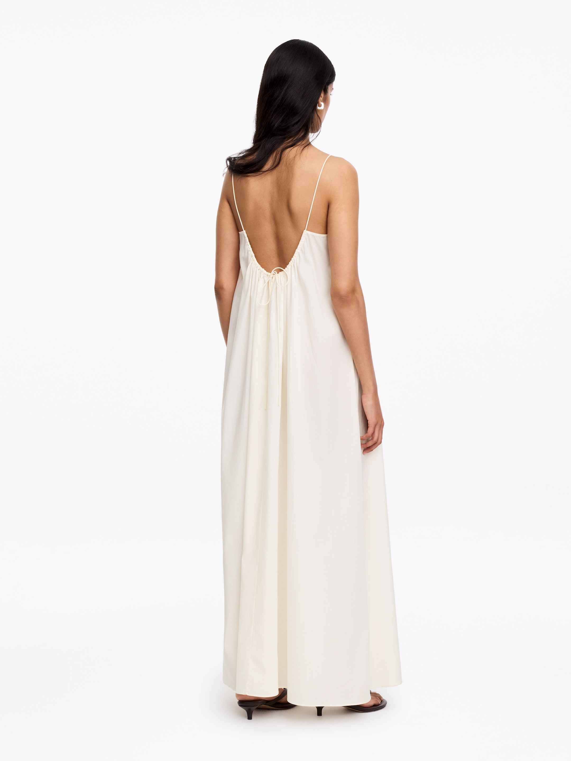 Vestido de playa de algodón y lyocell - Blanco roto - Corte holgado - Women - StillMedia/Lookbook - 4