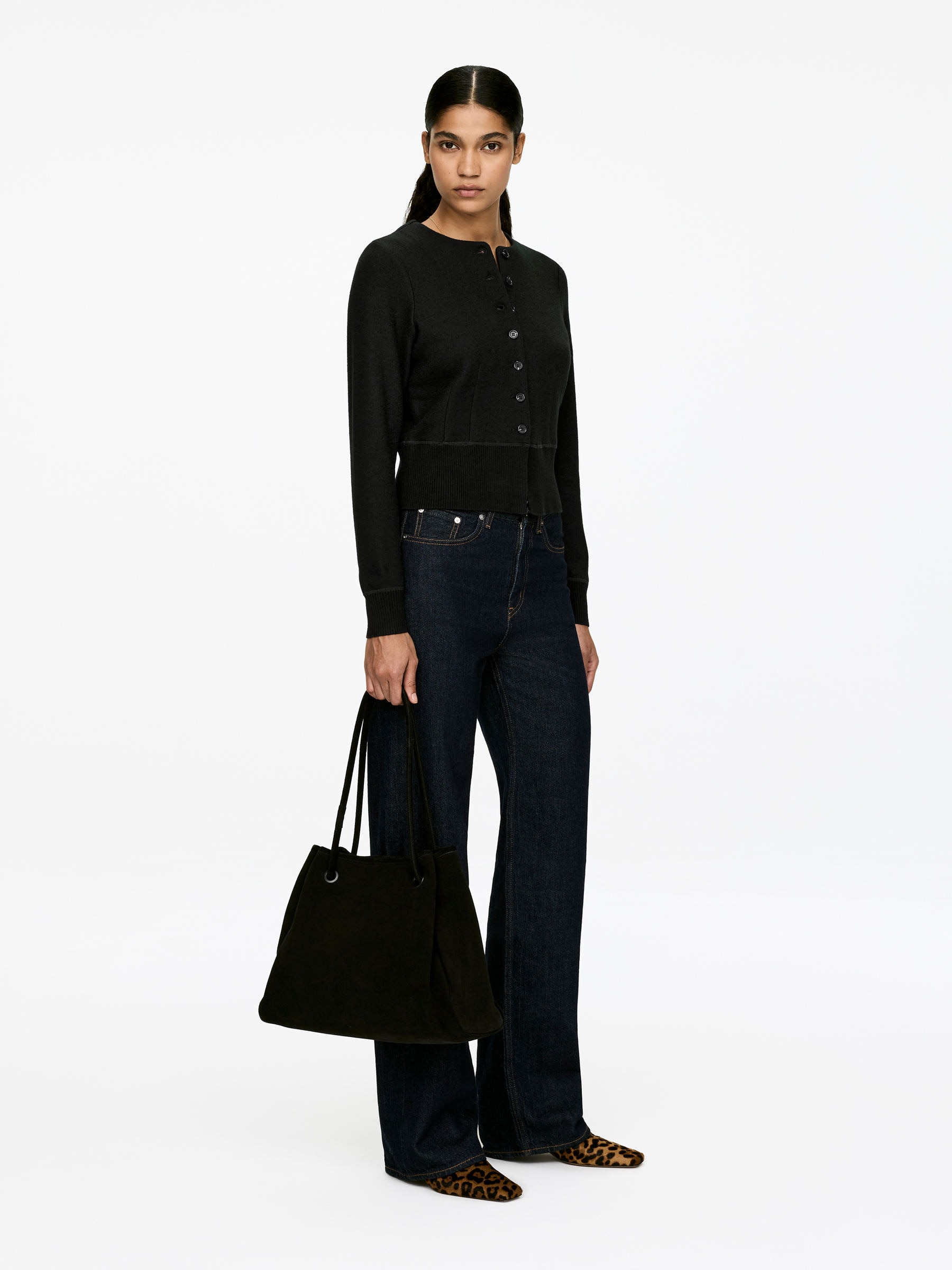 Wool-Blend Cardigan - Black - Slim fit - Women - StillMedia/Lookbook - 5