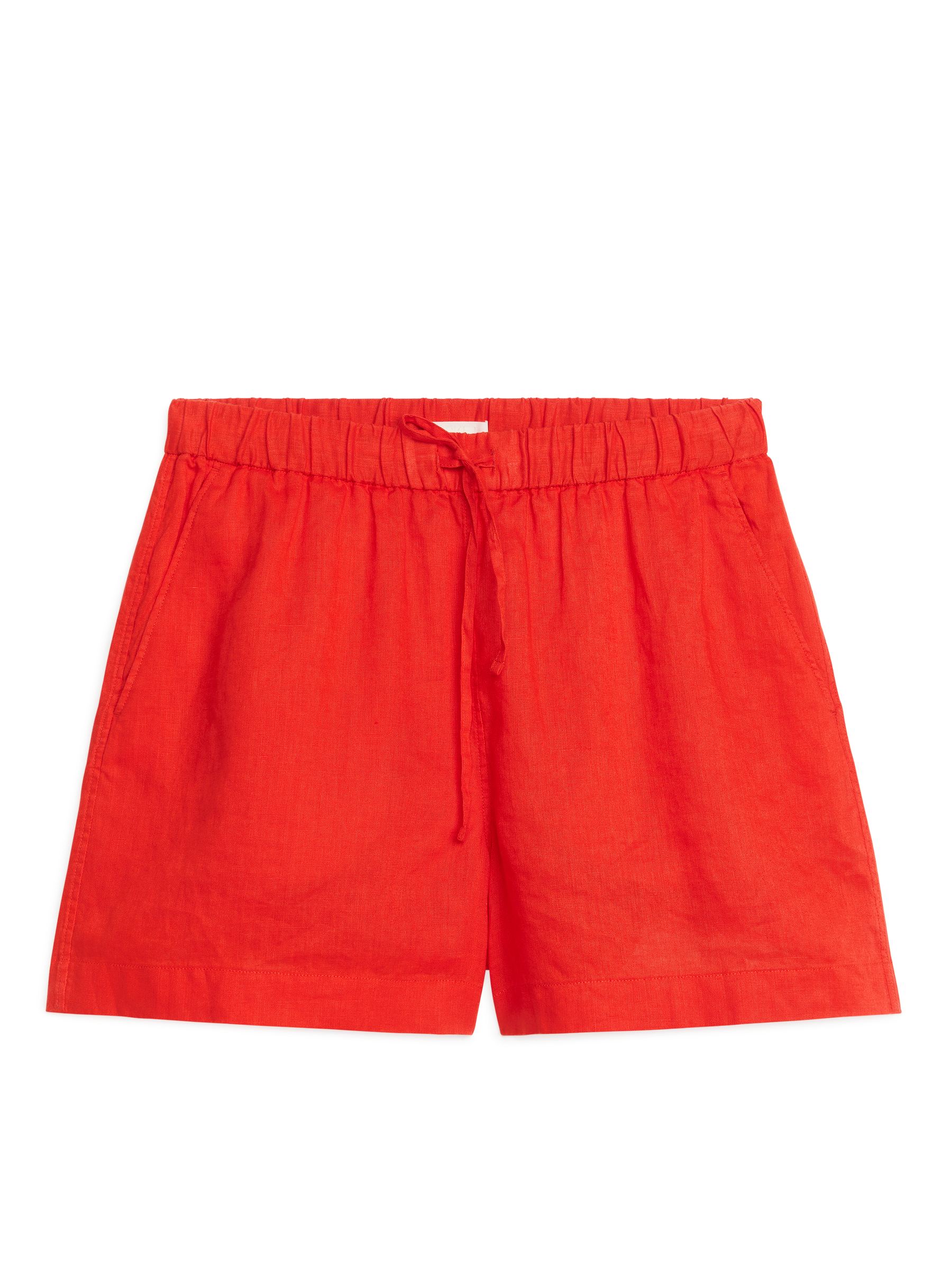 Linen Shorts – Orange – Women – ARKET EU