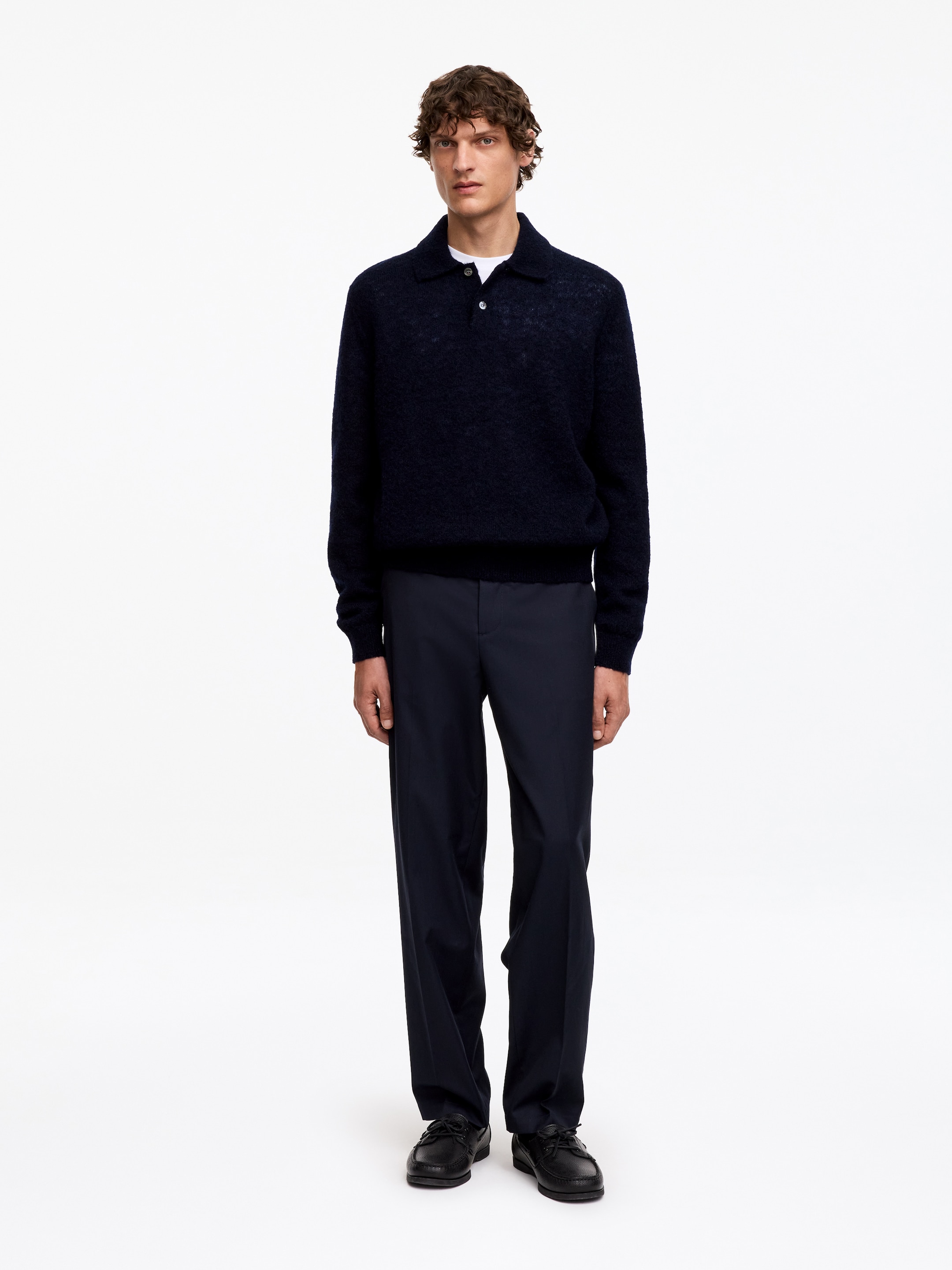 Relaxed Tailored Trousers-Blue-20535