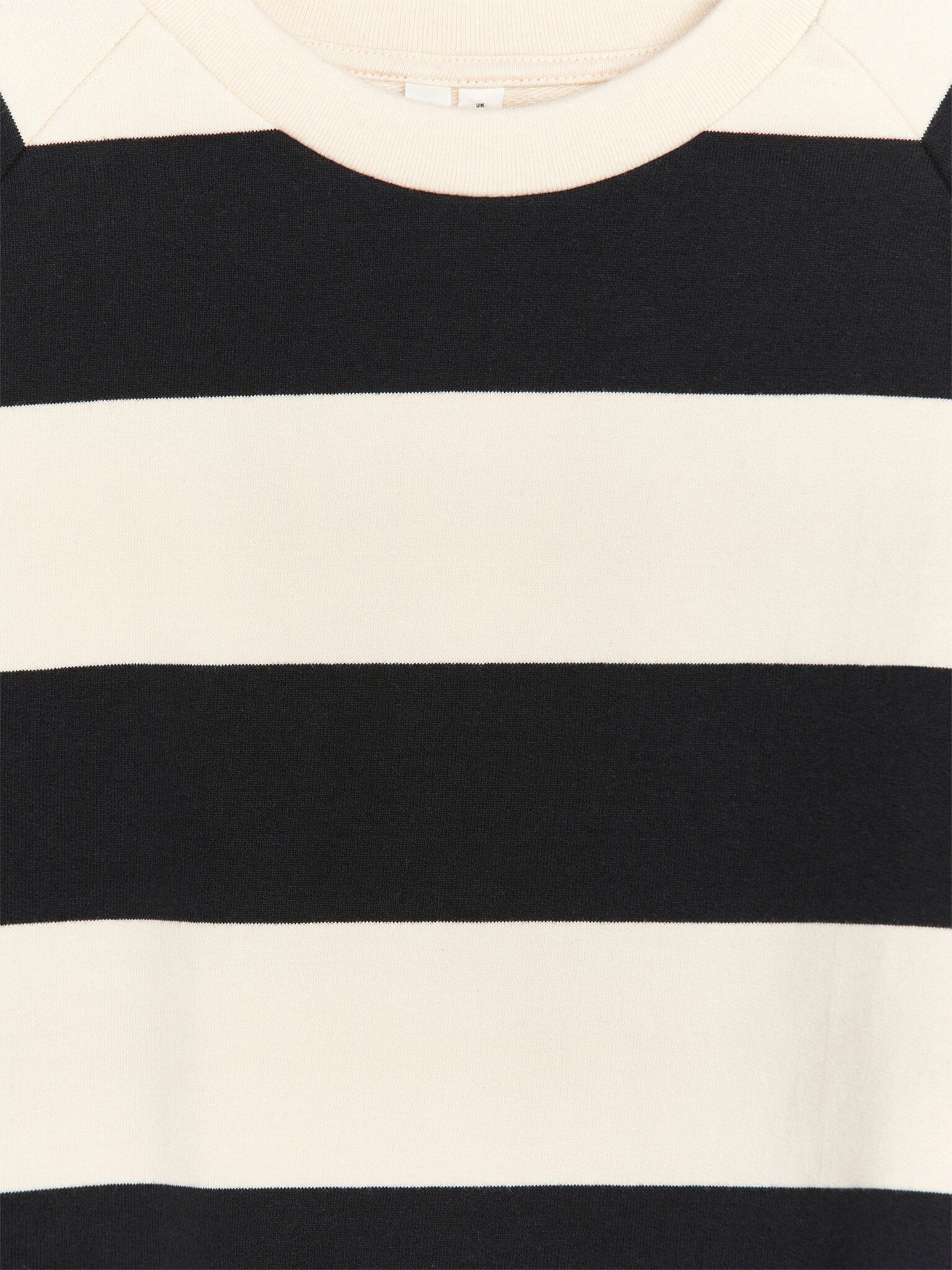 Relaxed Sweatshirt - Black/Off White - 3