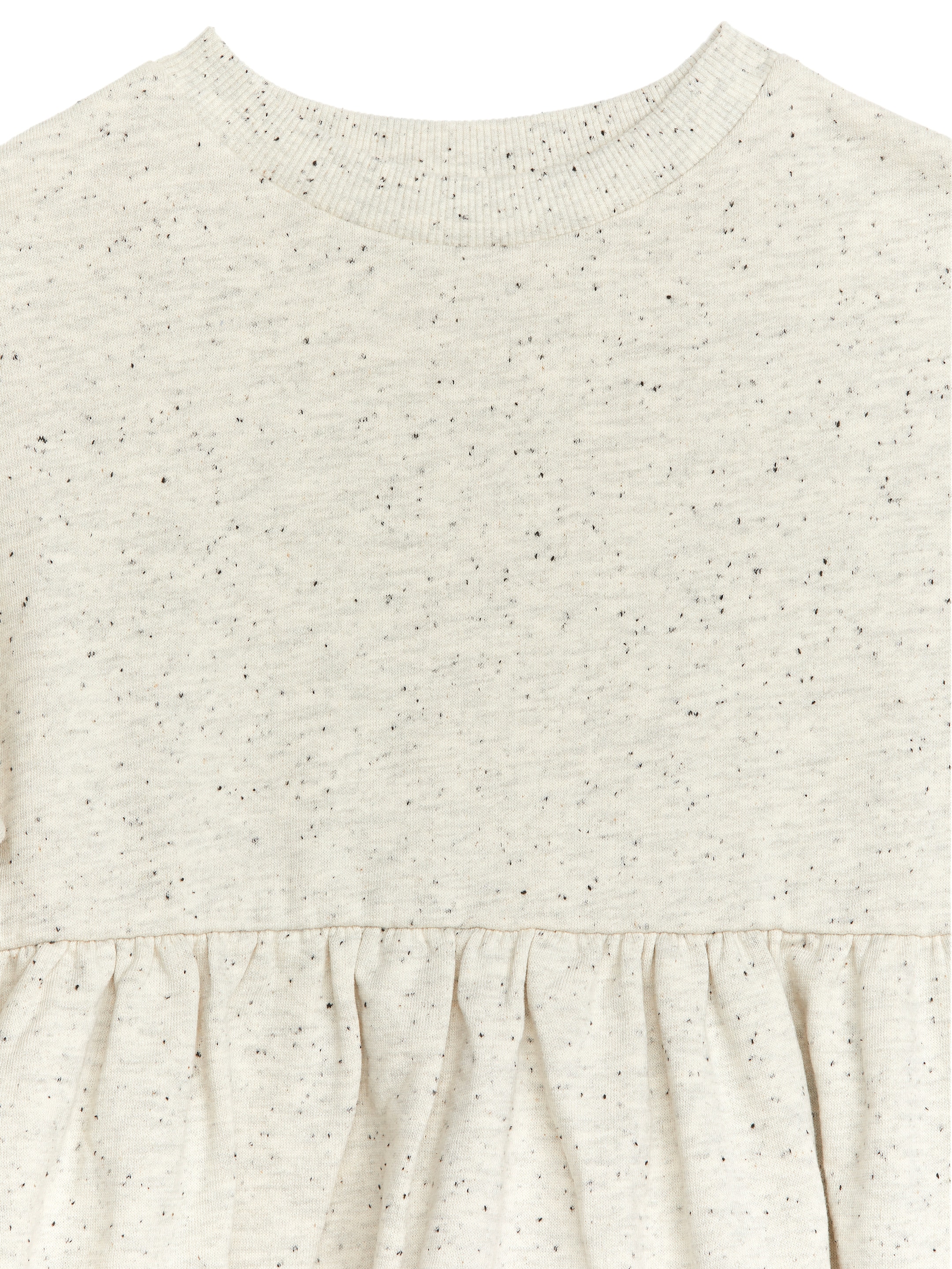 Ingrandisci l'immagine: Oversized Sweatshirt Dress - Off White/Neps - BAMBINO | H&M CH 3