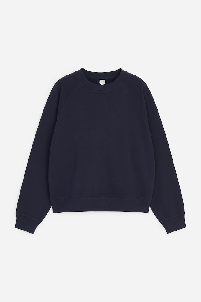 Sudadera de algodón - Azul oscuro/Rojo/Lila/Burdeos/Marrón/Gris jaspeado/Negro - 1
