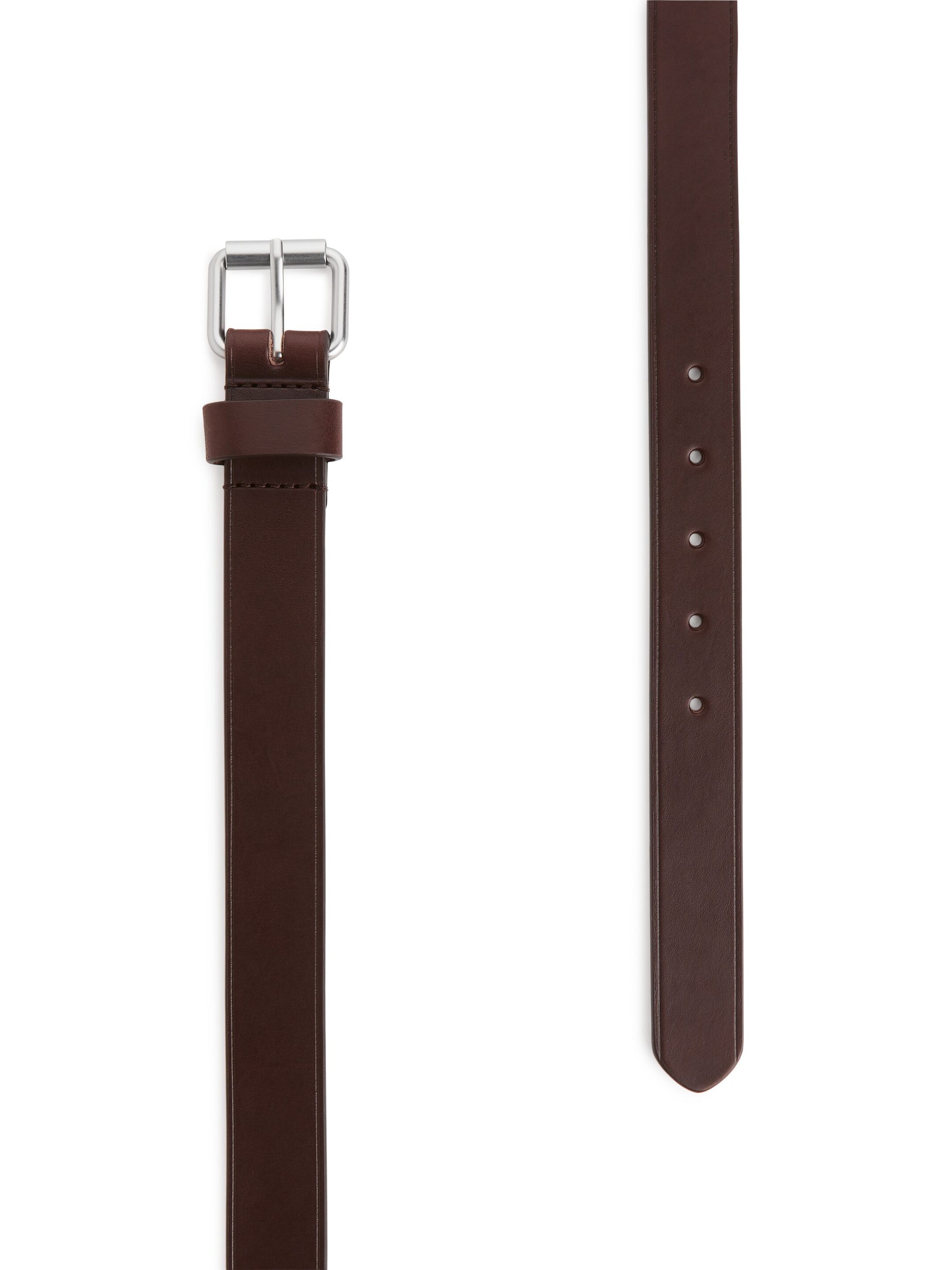 View larger image: Slim Leather Belt - Brown - Men | H&M GB 2