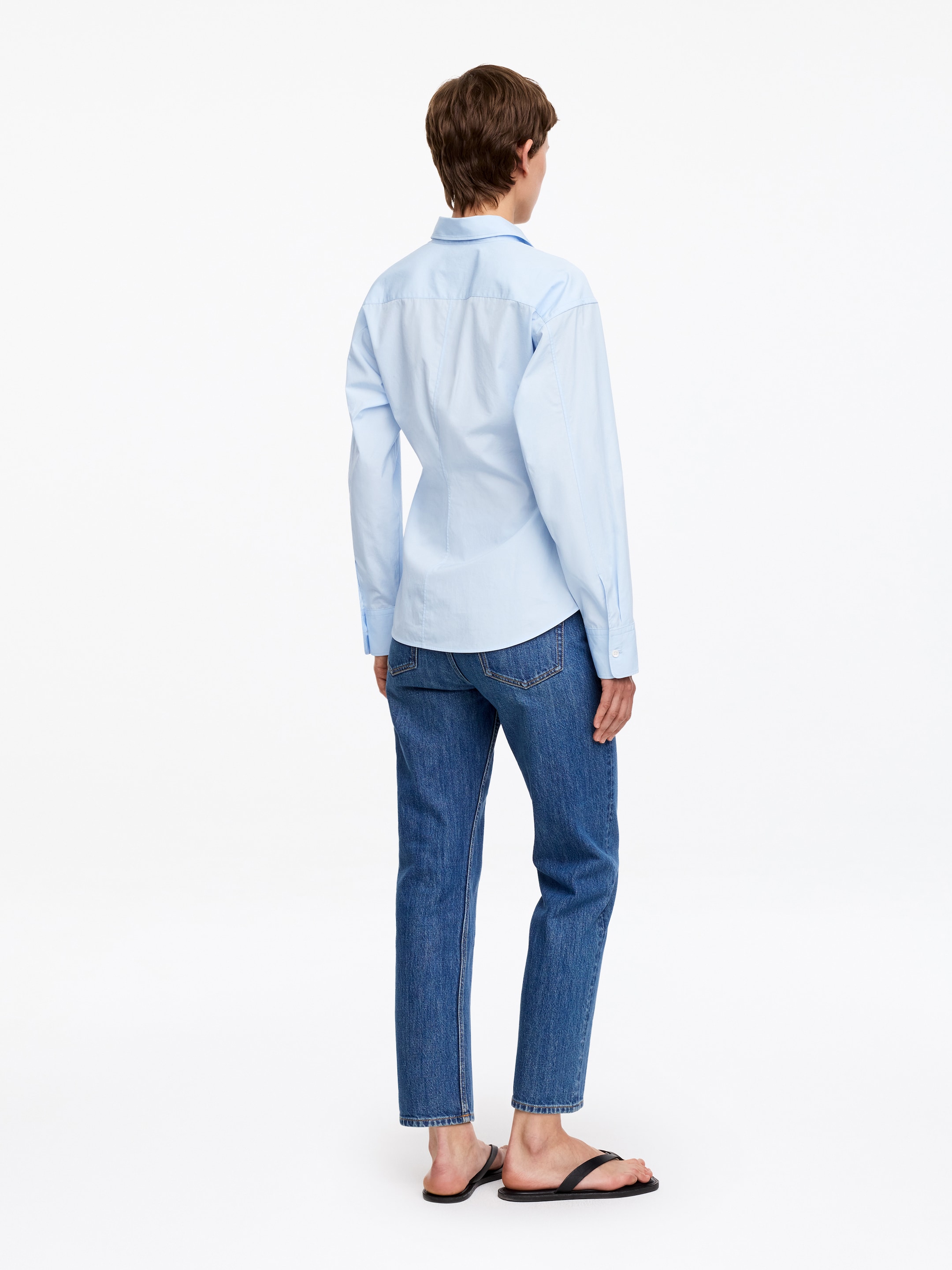 Camicia a portafoglio - Azzurro - Slim fit - Women - StillMedia/Lookbook - 3