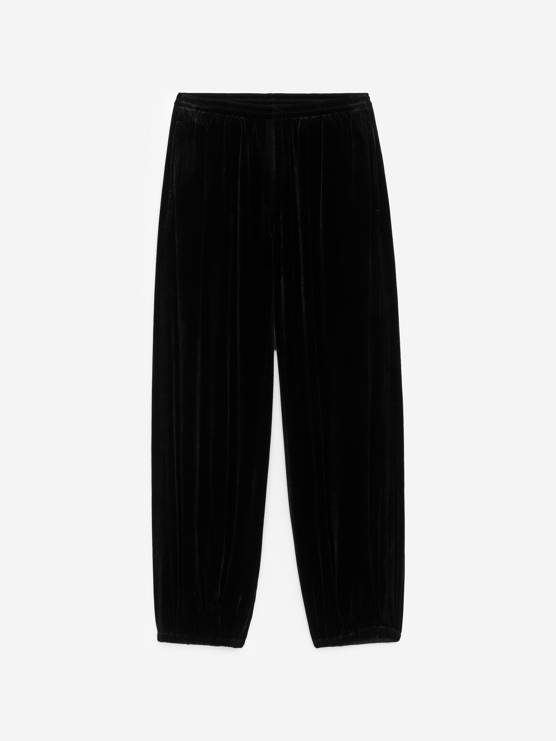 Fluid Velvet Trousers-#272627-17339