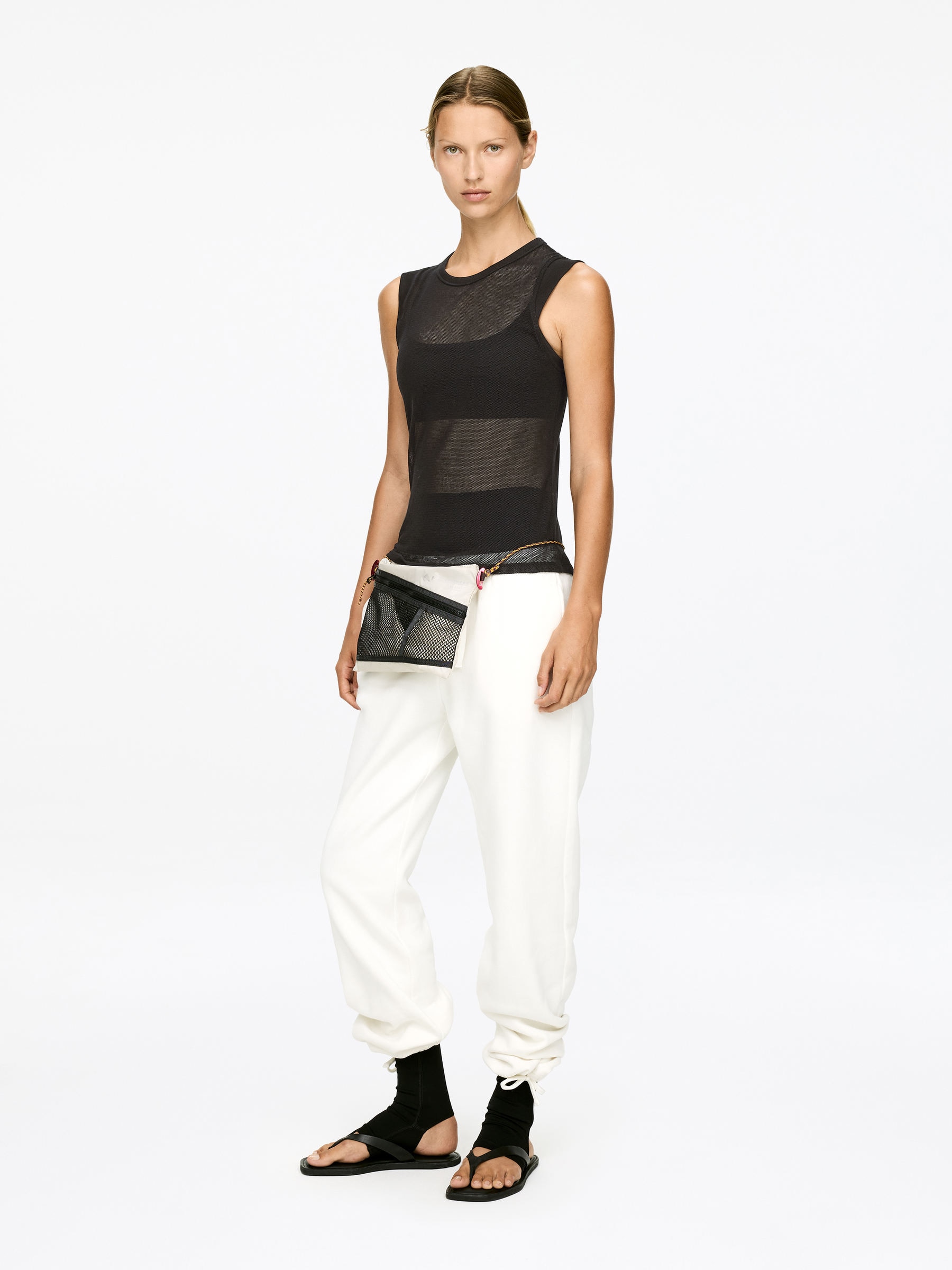 Top sin mangas de malla - Negro - Corte estándar - Women - StillMedia/Lookbook - 4