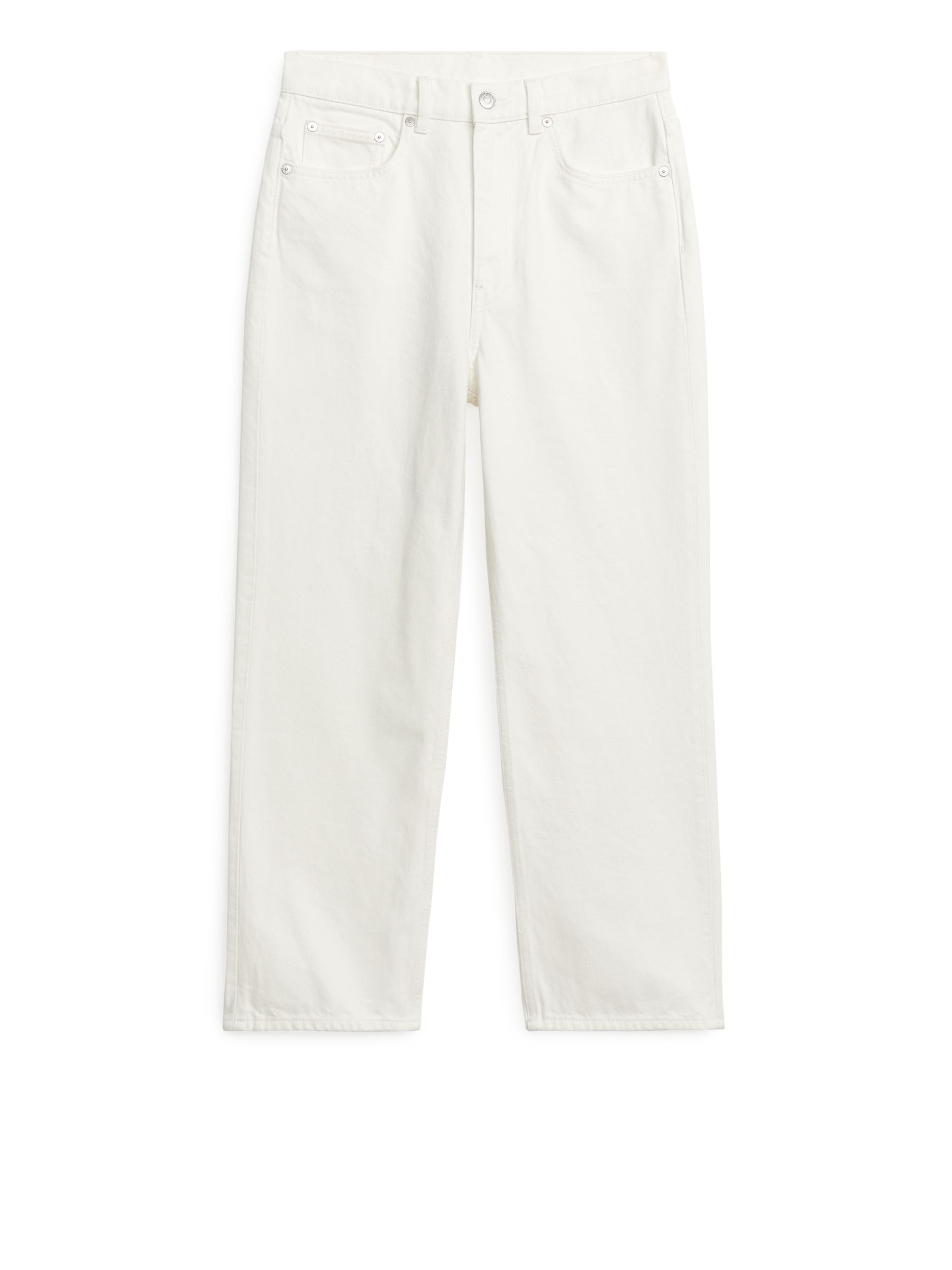 ROSE CROPPED Straight Jeans - White - Wąski fason - Women - StillMedia/DescriptiveStillLife - 1