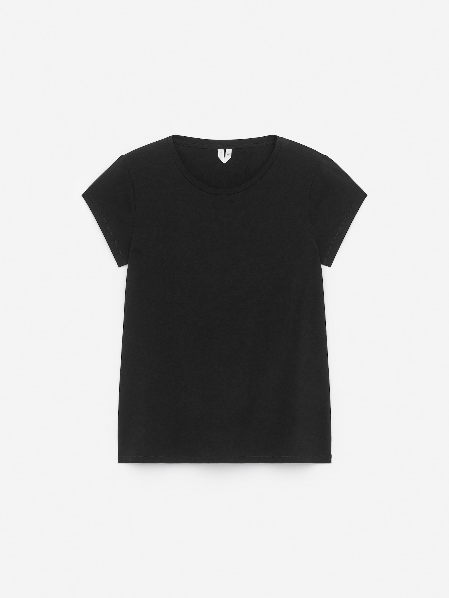 LUNA nauwsluitend T-shirt - Zwart/Wit/Kakigroen
