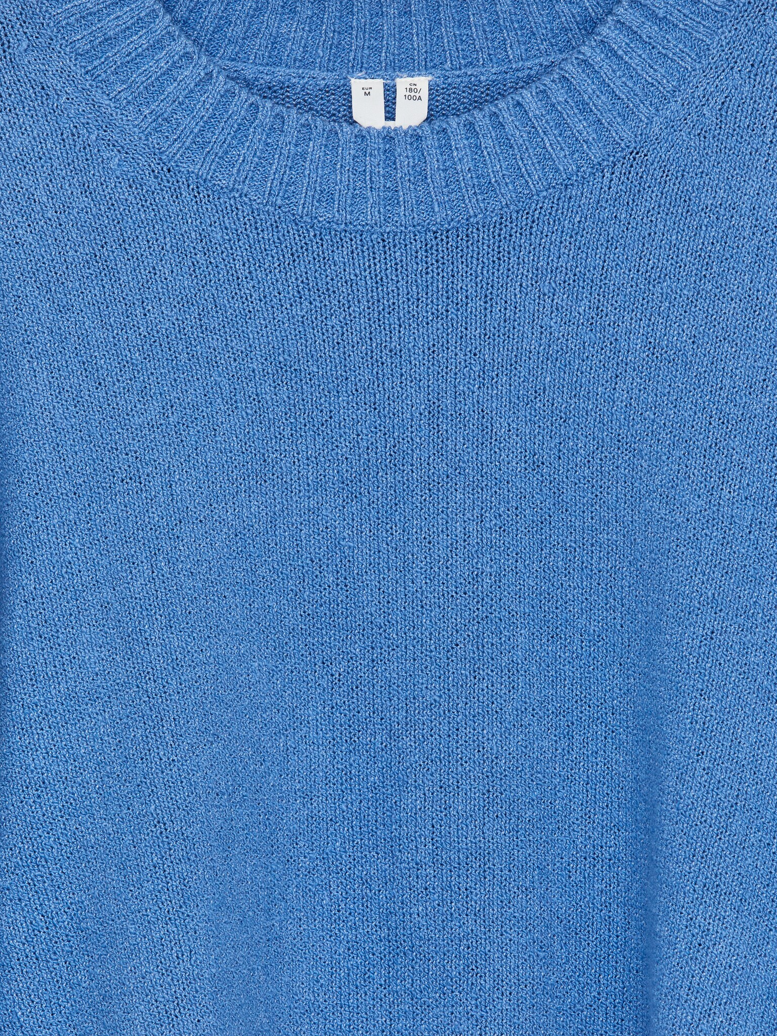 Pulover din in și mătase - Albastru/Bej deschis/Albastru închis/Turcoaz prăfuit - 2