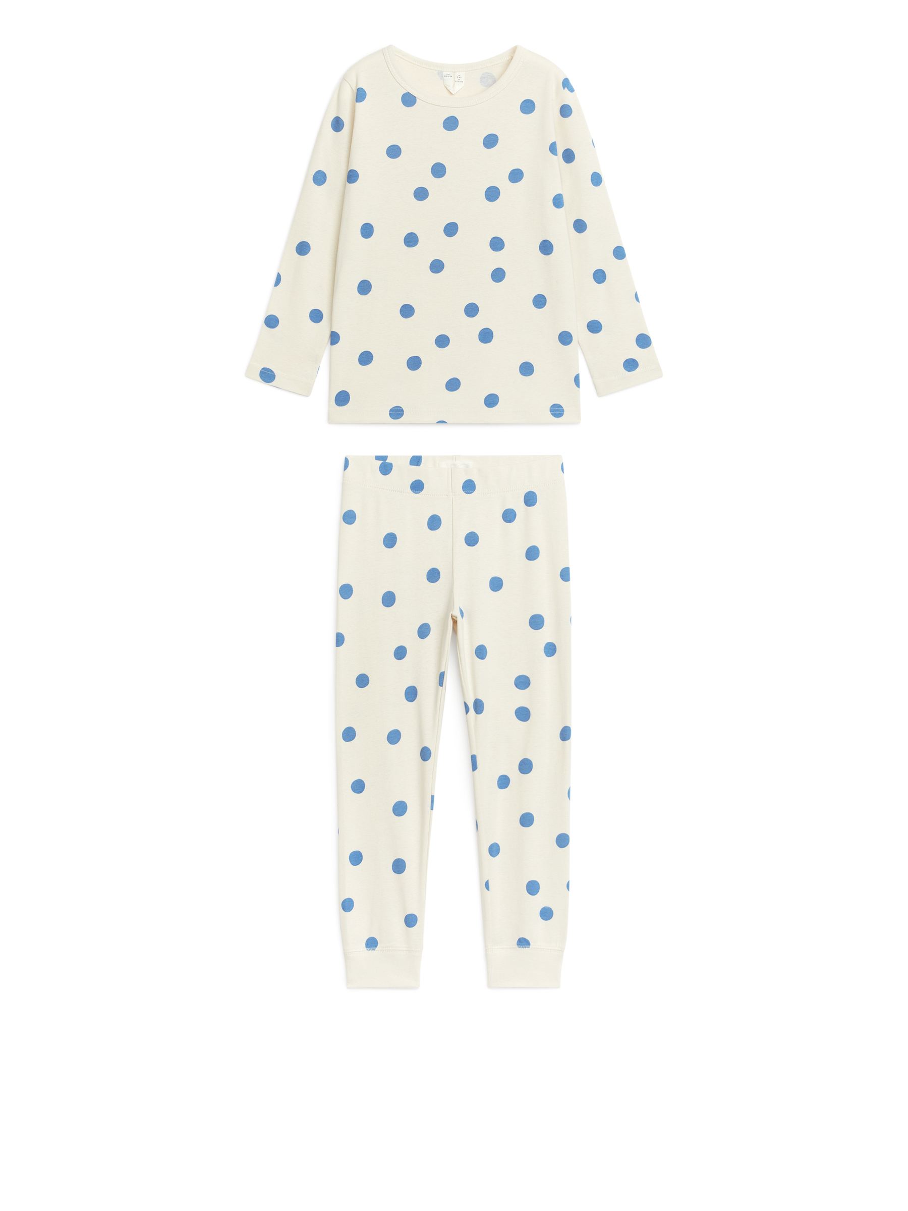Jersey-Pyjama - Cremeweiß/blau - Regular Fit - Kinder - StillMedia/DescriptiveStillLife - 2