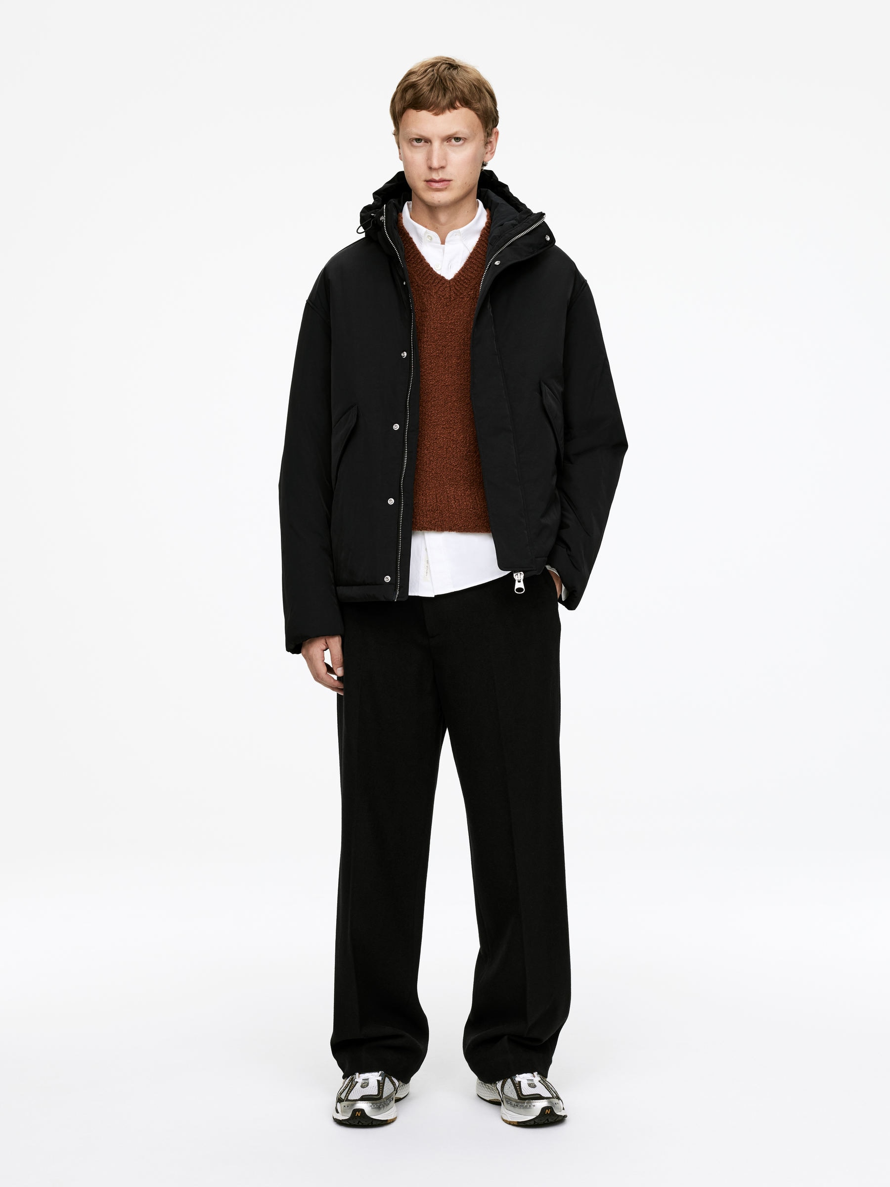 Padded Windbreaker Jacket-#272627-16653