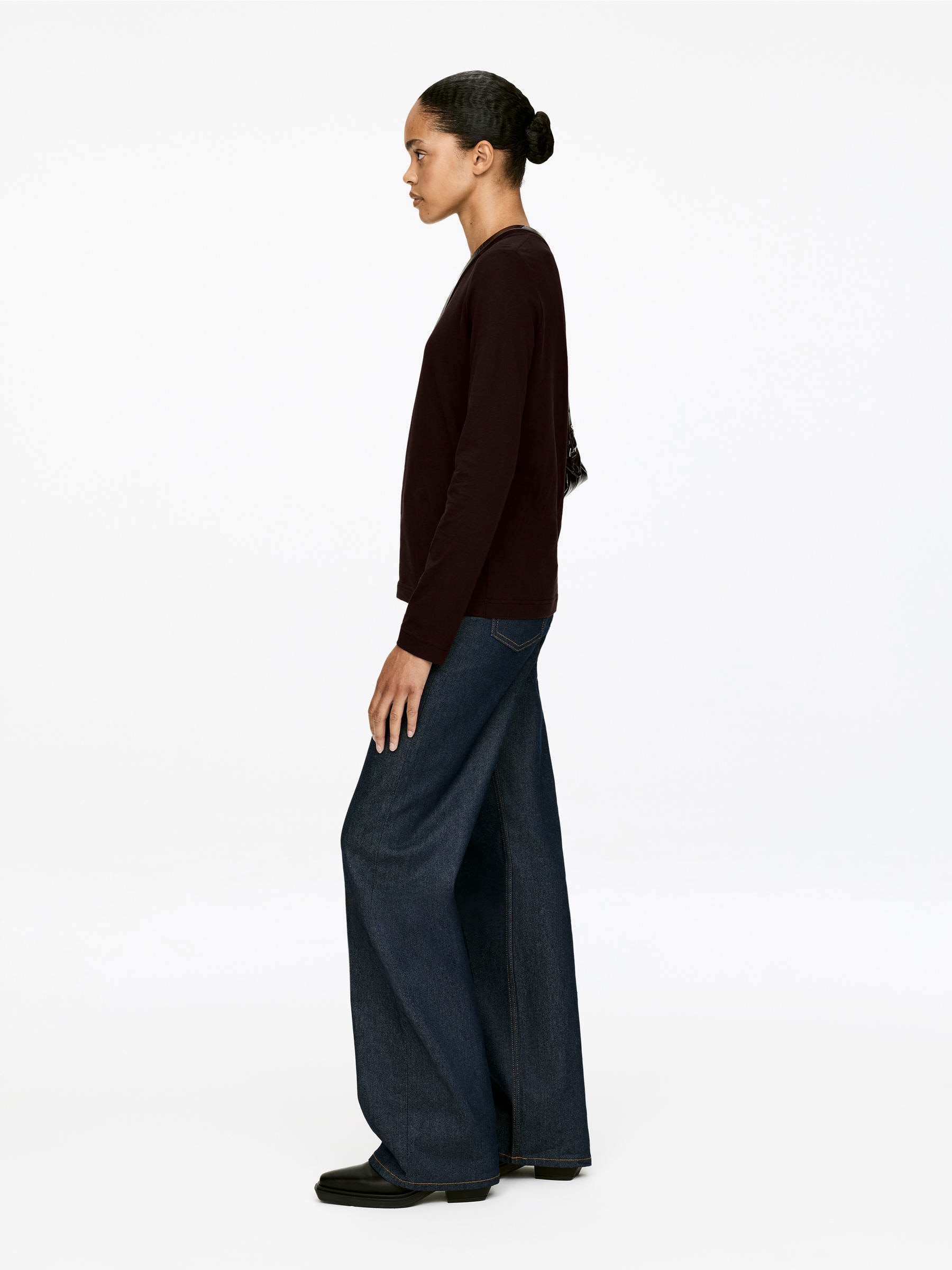 IRIS Långärmad t-shirt - Brun - Regular fit - Women - StillMedia/Lookbook - 3