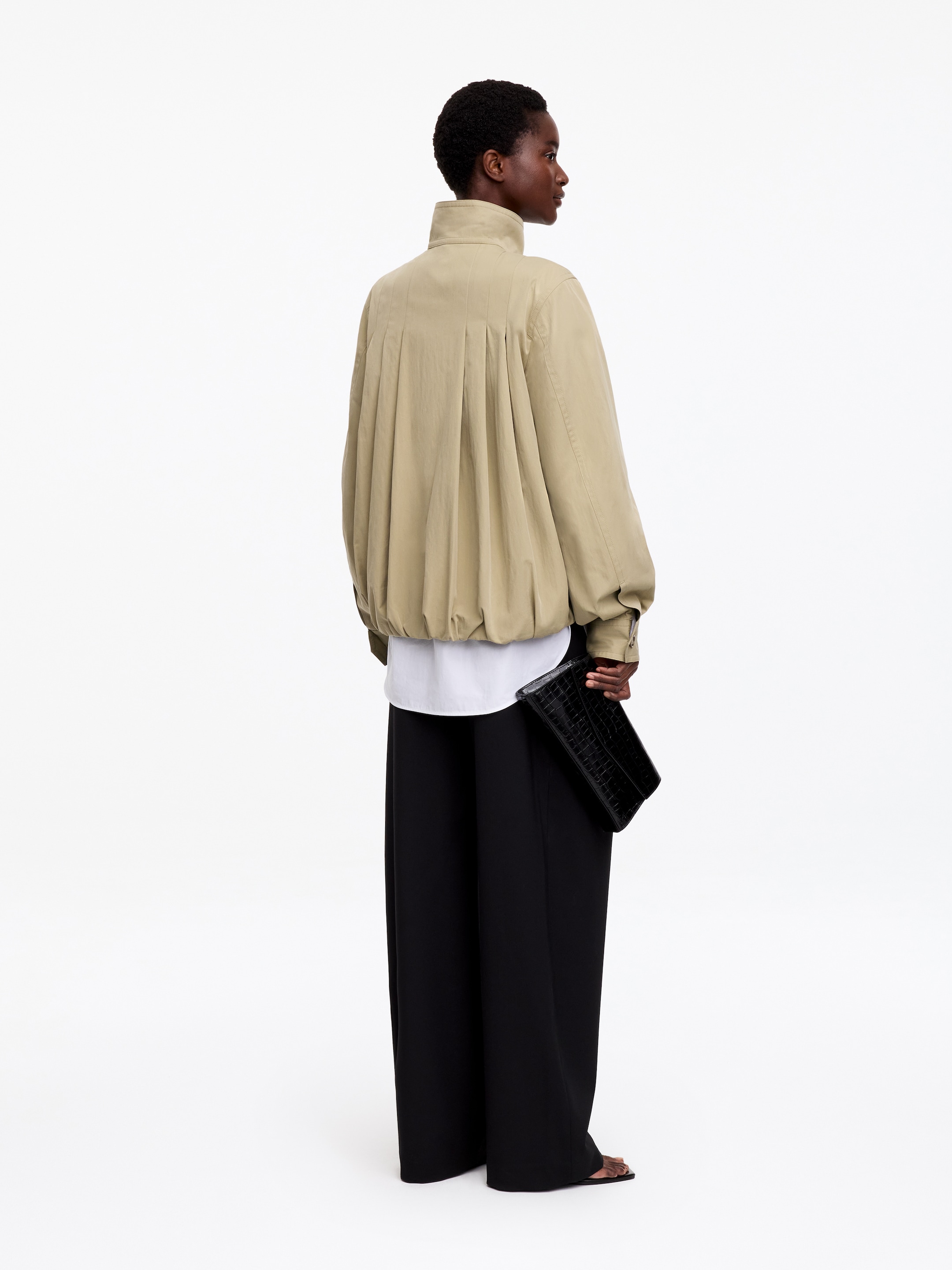 Blouson Jacket - Beige - Relaxed fit - women - StillMedia/Lookbook - 11