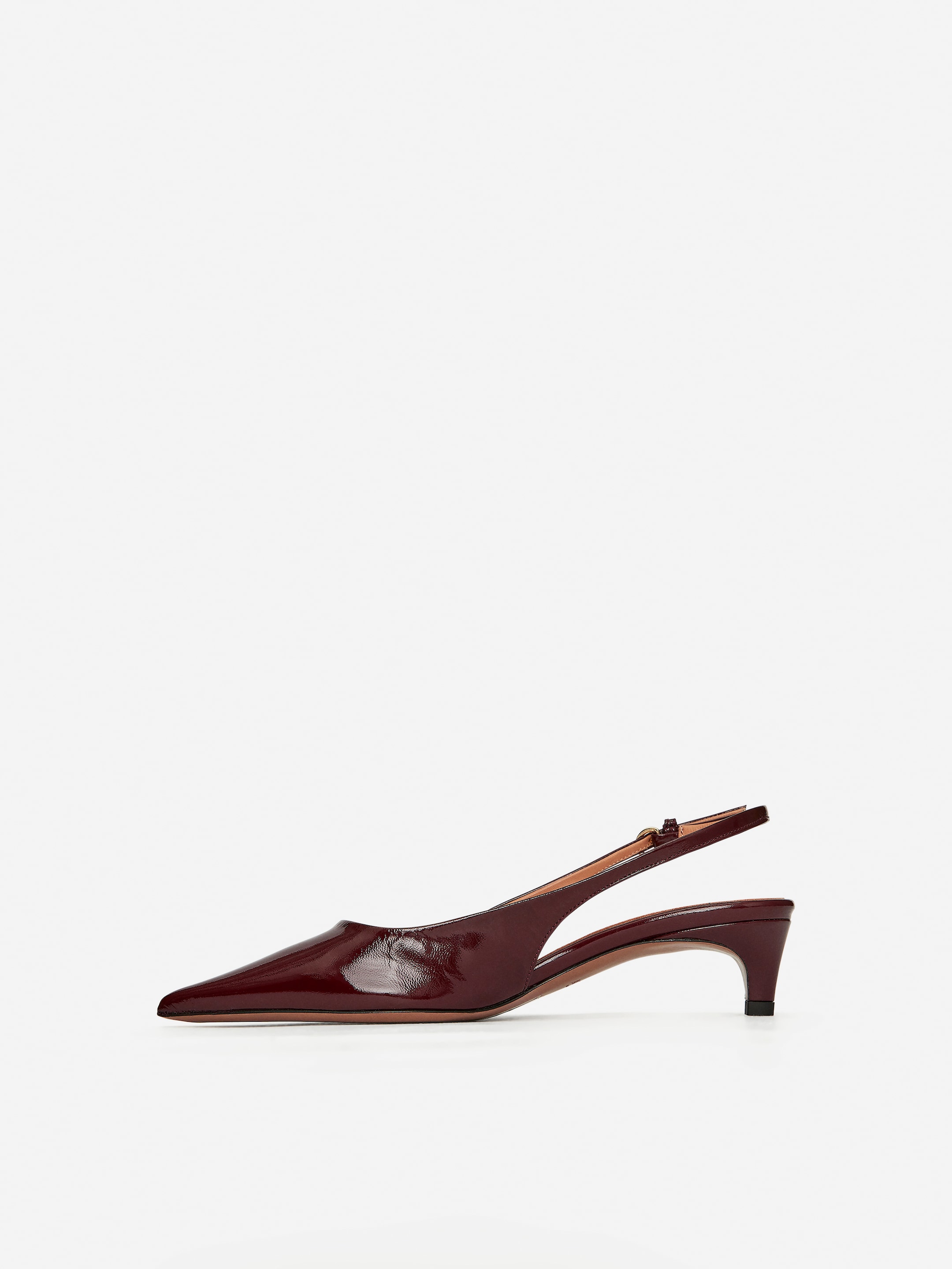 Slingback Leather Pumps - Burgundy - Women - StillMedia/DescriptiveStillLife - 1