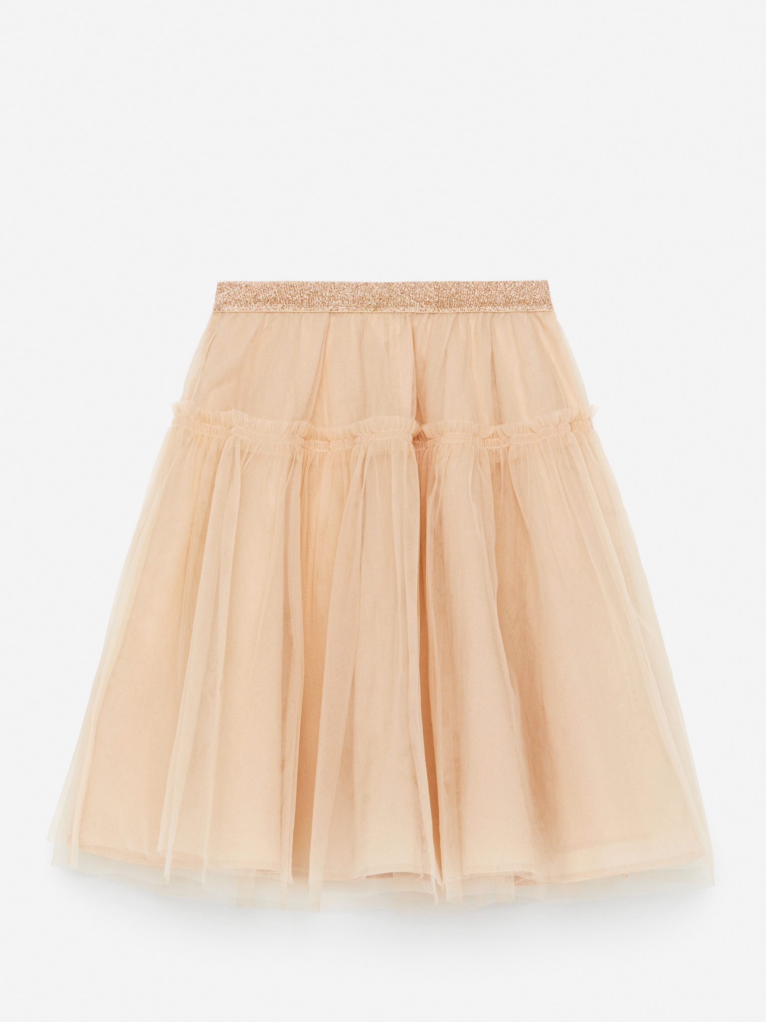 Jupe en tulle - Beige/Mauve/Vert